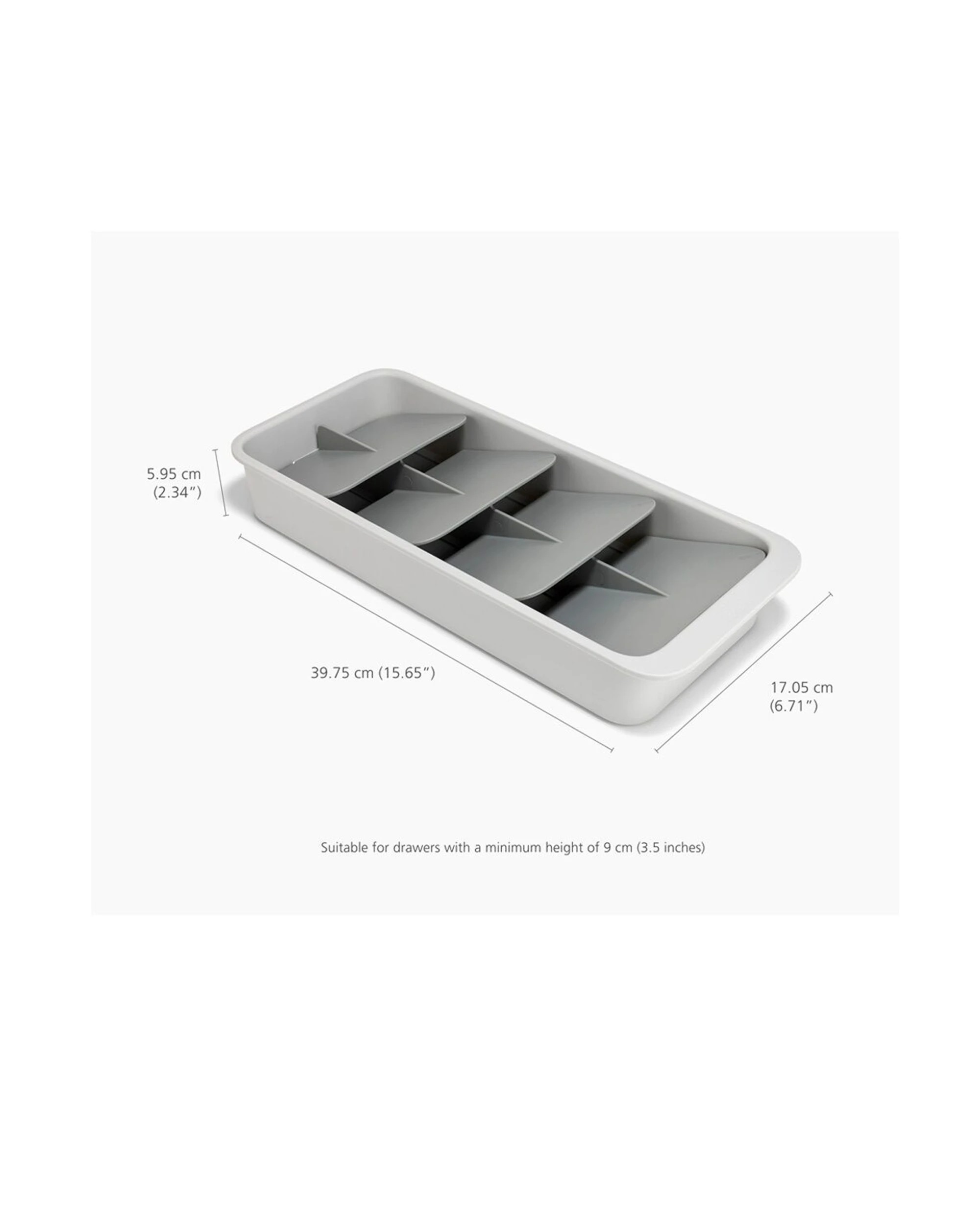 7 Joseph Joseph 2PK DrawerStore Large Tiered Cutlery Kitchen Storage Organiser Stone - Beige, 7 of 7