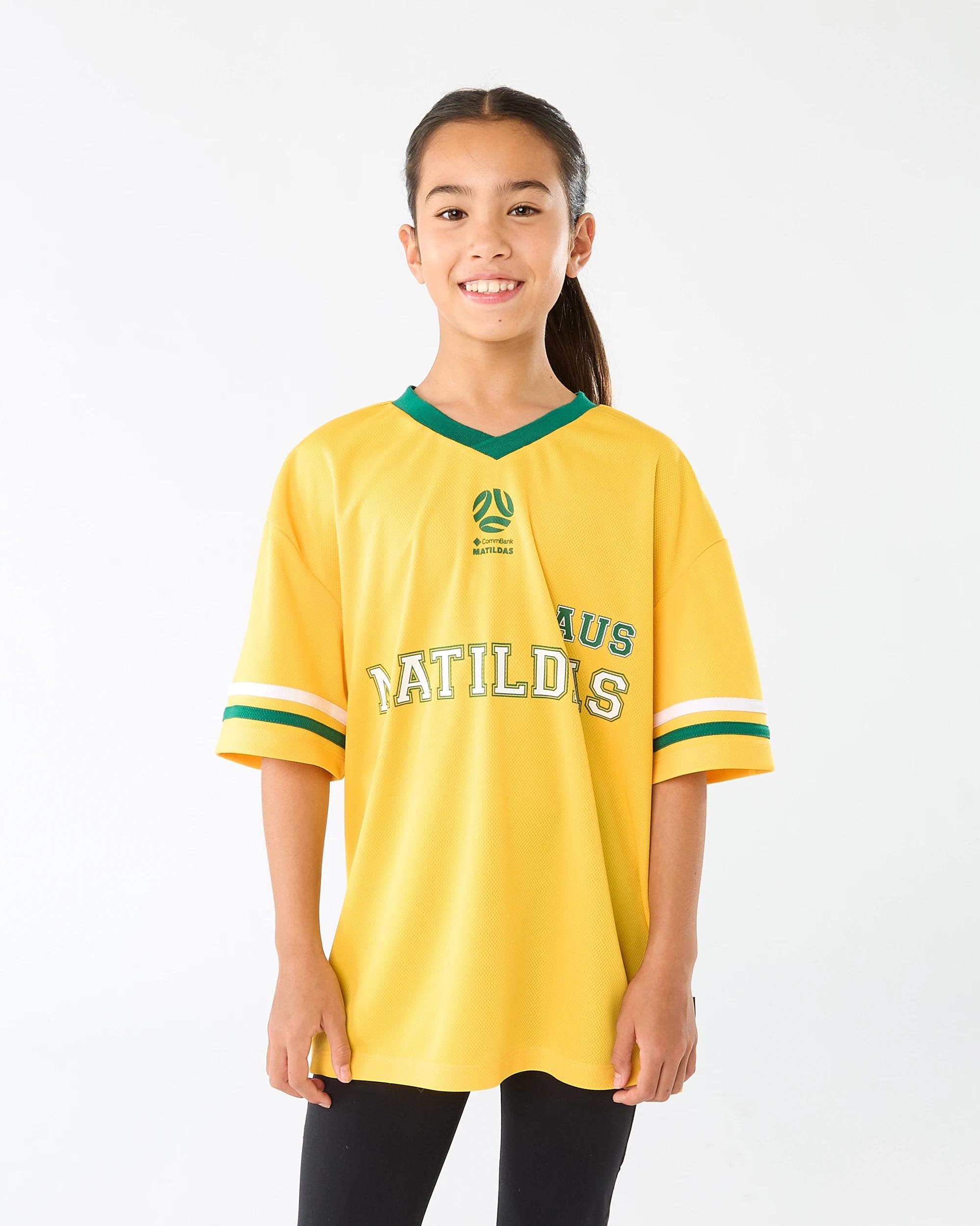 1 Matildas Youth T-shirt Yellow, 1 of 7