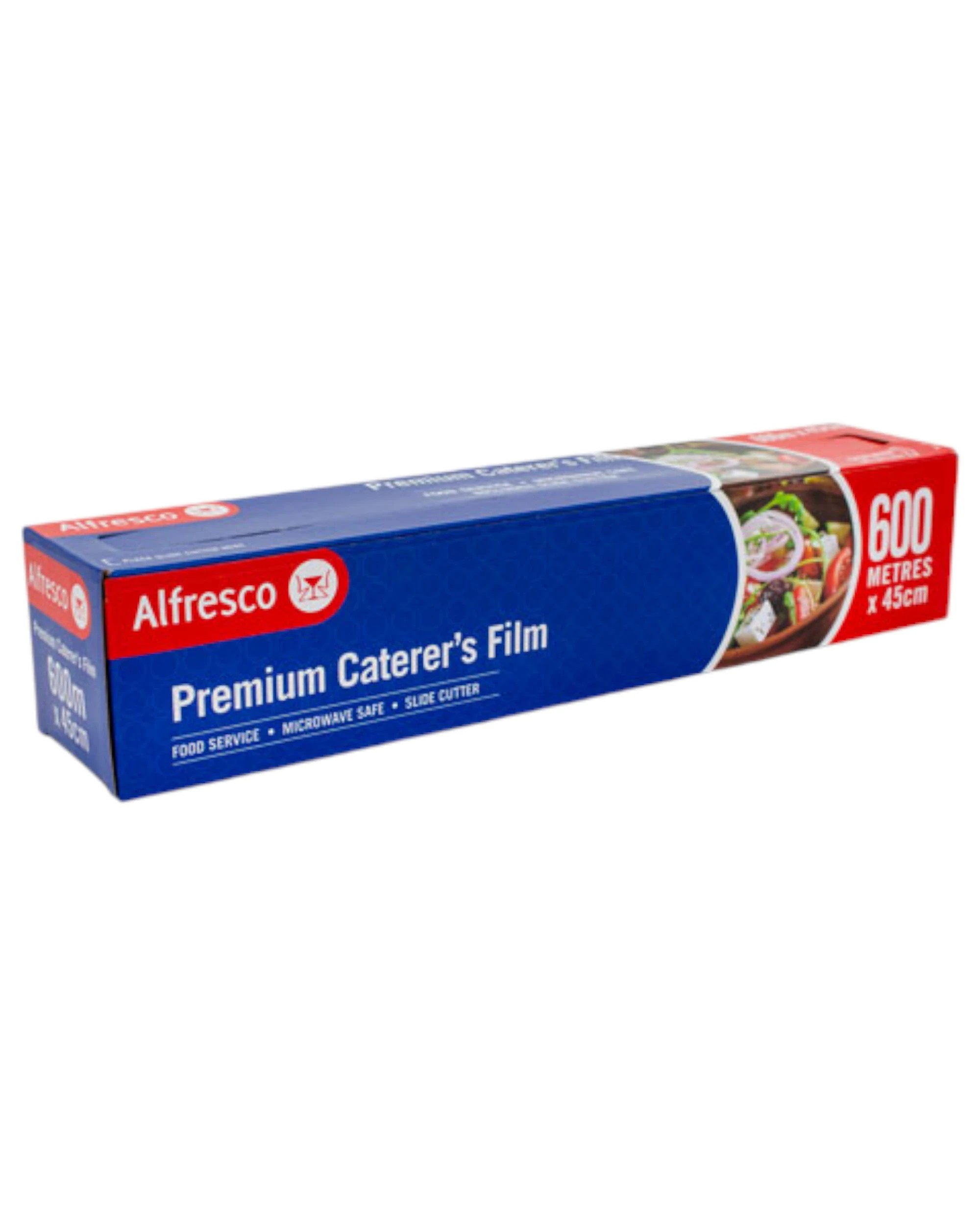 1 Alfresco 1 X Caterer's Packaging Film Food Catering Wrap 45cm X 600m - Clear, 1 of 1