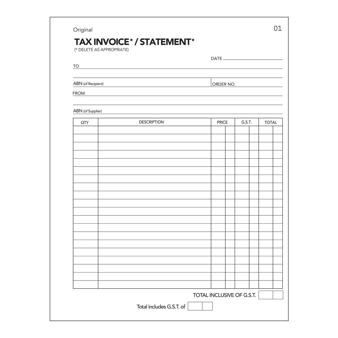 2 Olympic No.727 Carbonless Triplicate Invoice/Statement Book, 2 of 2