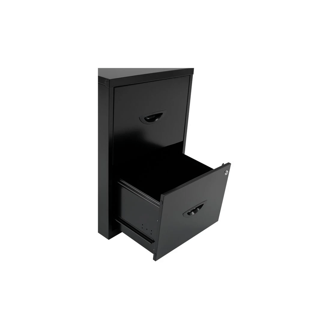 4 Soho 2 Drawer Filing Cabinet Black, 4 of 4