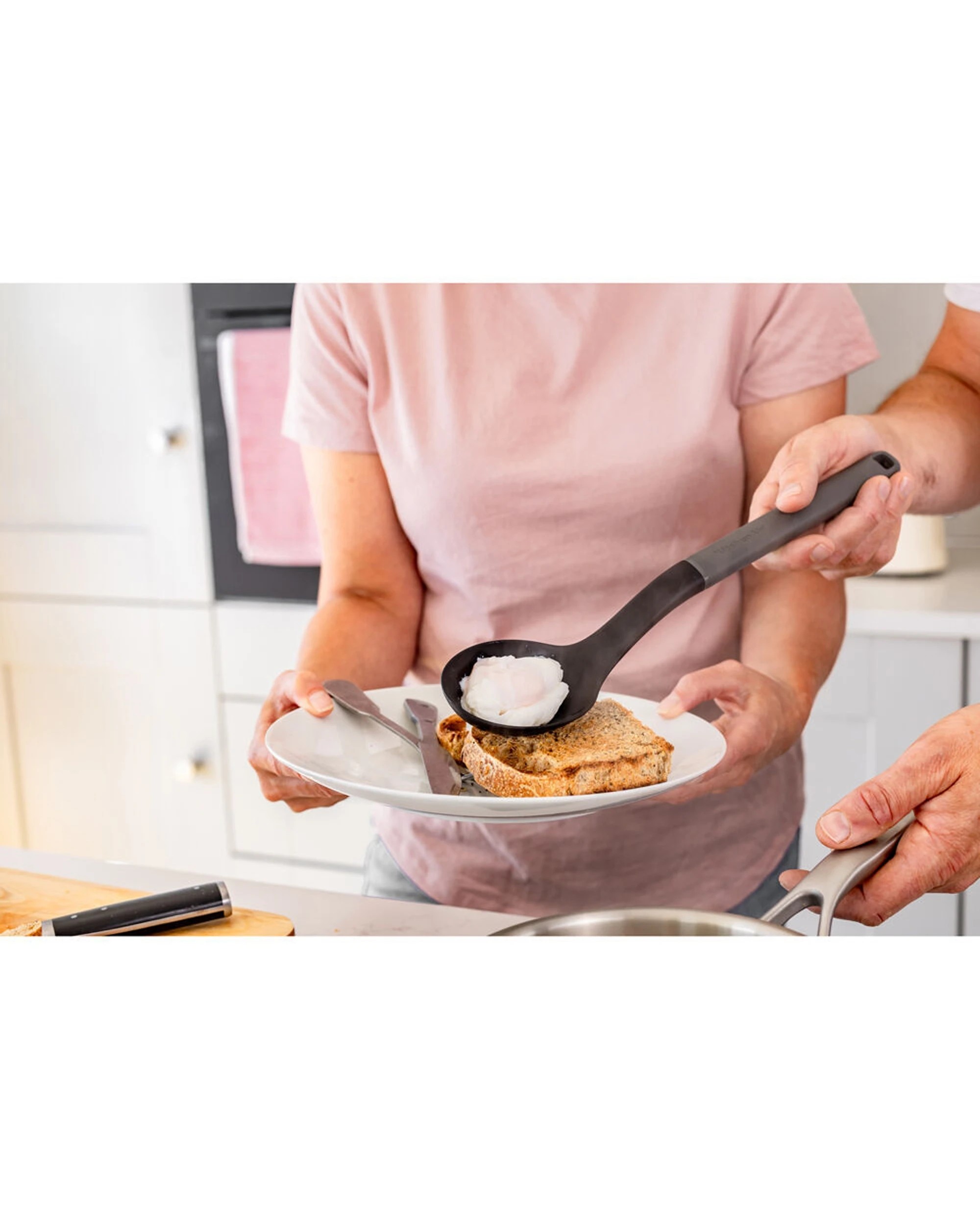 5 KitchenAid Classic Slotted Nylon Cooking Spoon 2PK Heat Resistant Ergonomic Handle - Charcoal, 5 of 6