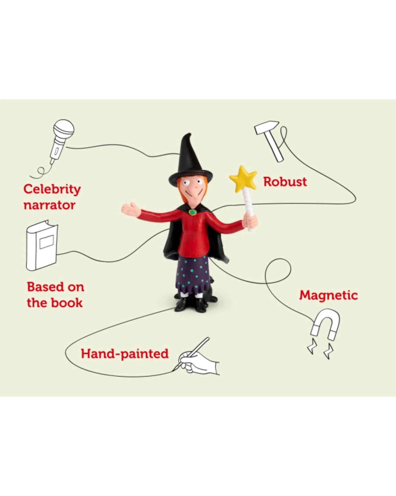 3 Julia Donaldson - Room on the Broom Tonie Audio Character - Multi, 3 of 6