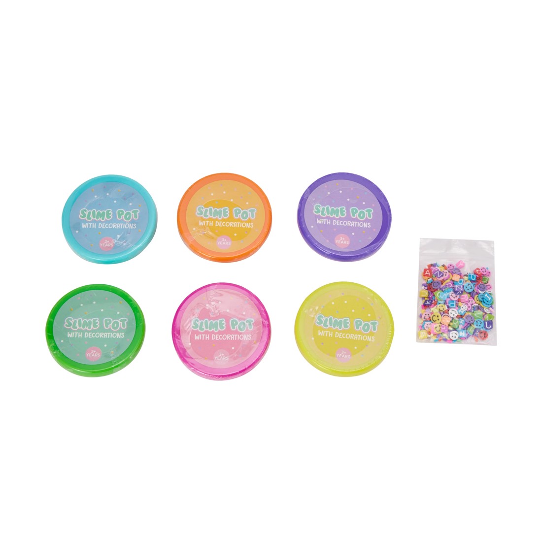 2 6 Pack Slime Pots with Decorations, 2 of 9