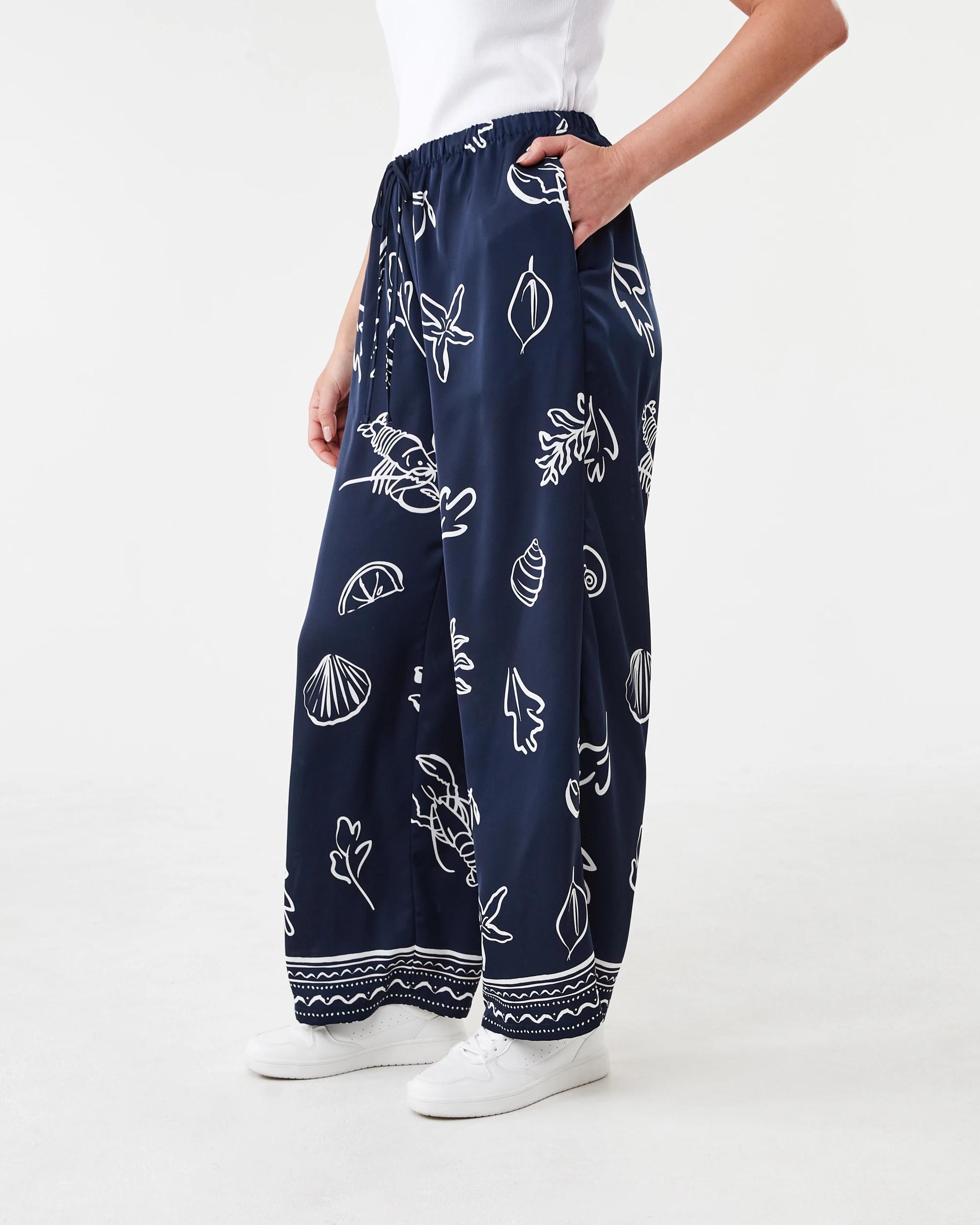 2 Satin Pants Nvy Vacay, 2 of 6