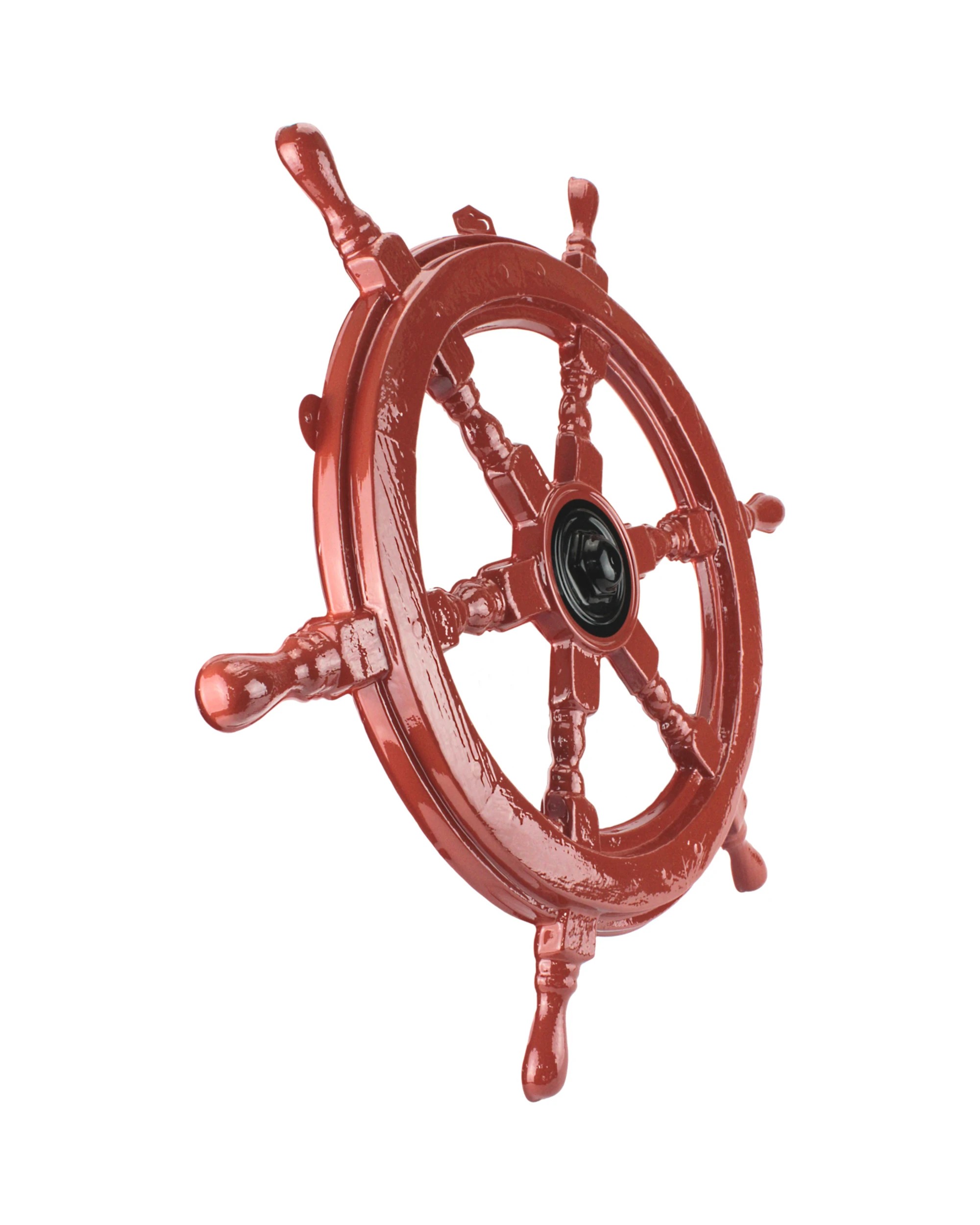 2 Beistle Ships Wheel Wall DecorationBrown - Brown, 2 of 4
