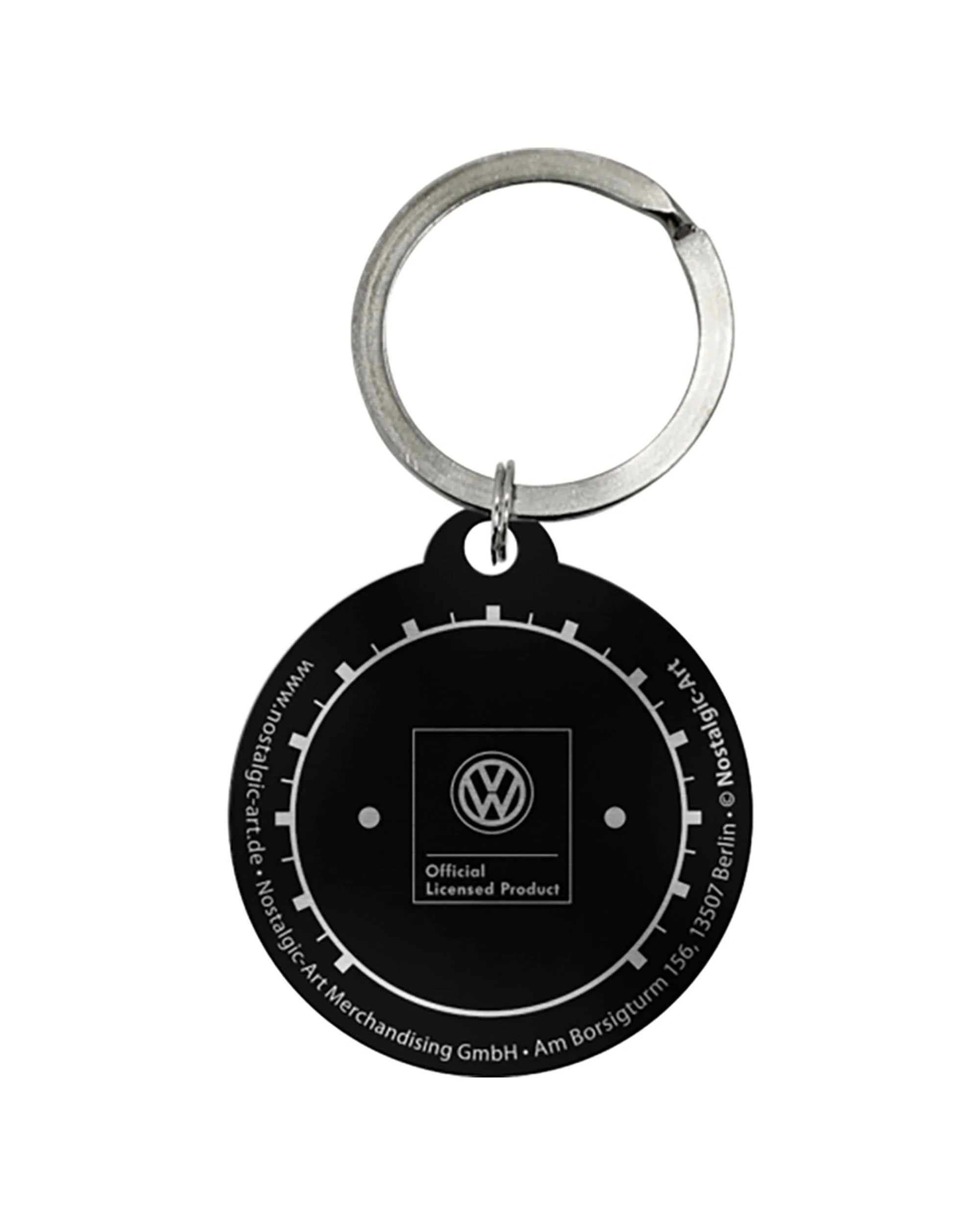 3 Nostalgic-Art Metal Round Keyring VW Tacho Stainless Steel Durable Design - Multi, 3 of 3