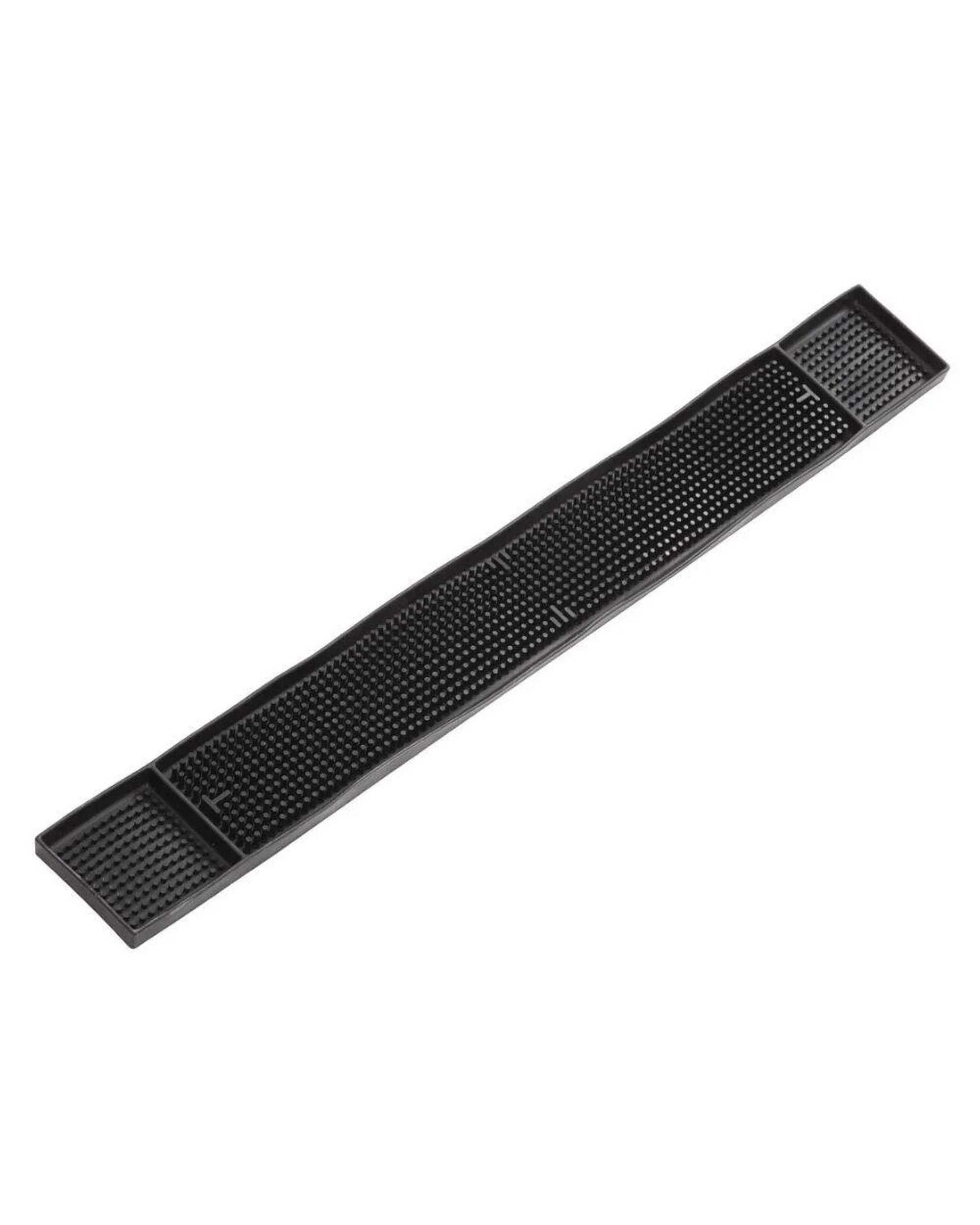 1 Trenton Bar Mat  Runner 610 x 83mm Black Rubber, 1 of 4