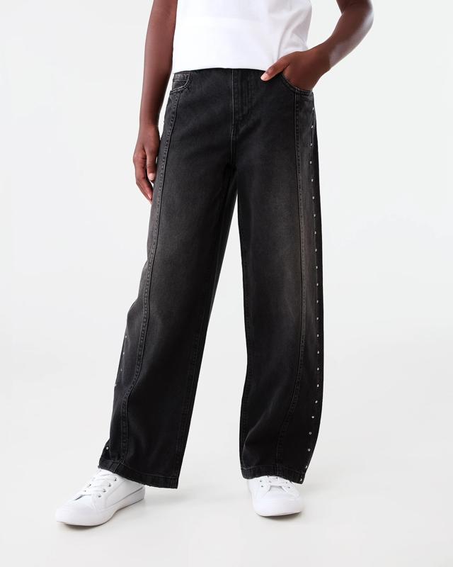 Stud Detail Wide Leg J