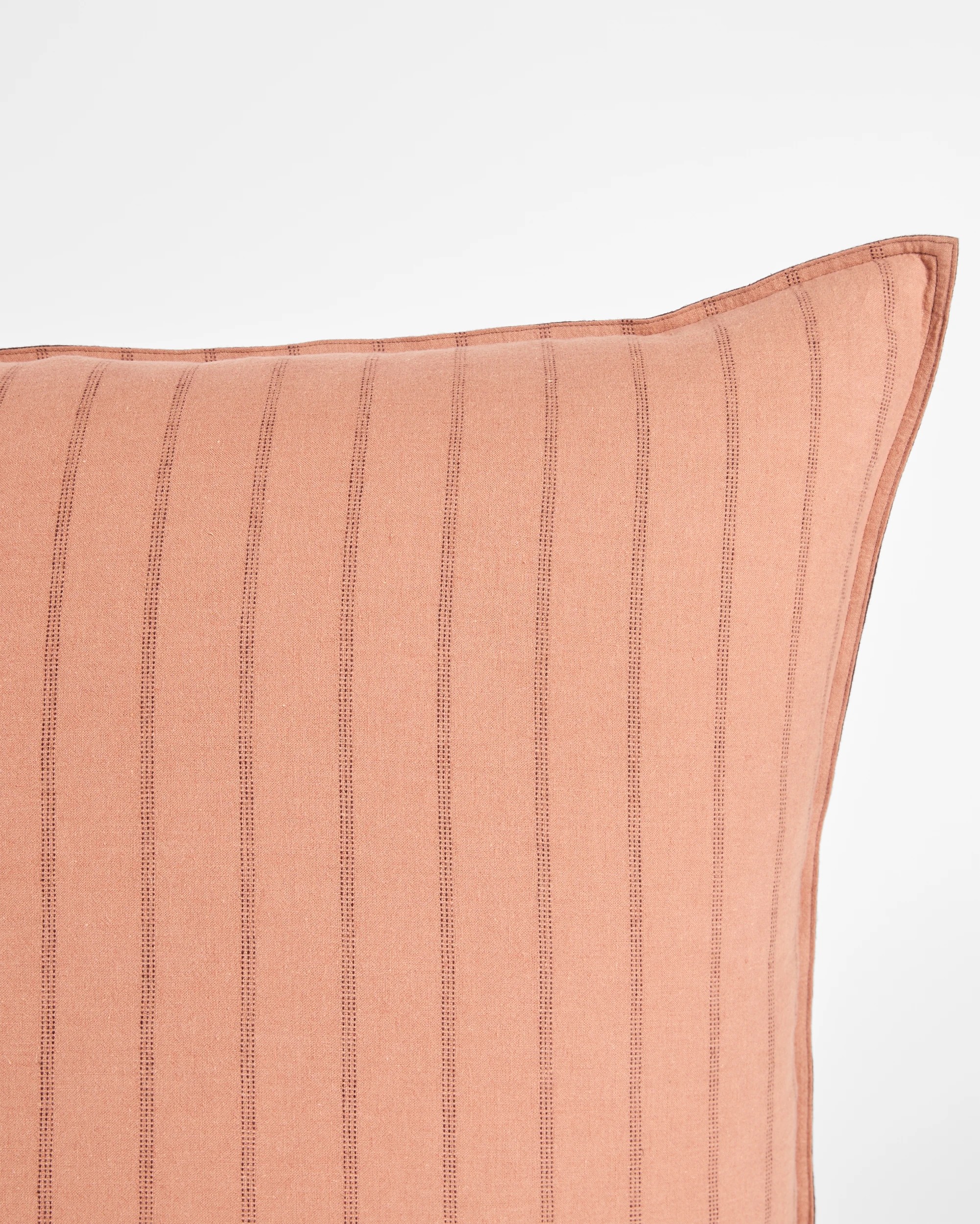 4 Target Adelle Stripe Linen/Cotton European Pillowcase - Queen Bed - Brown, 4 of 10