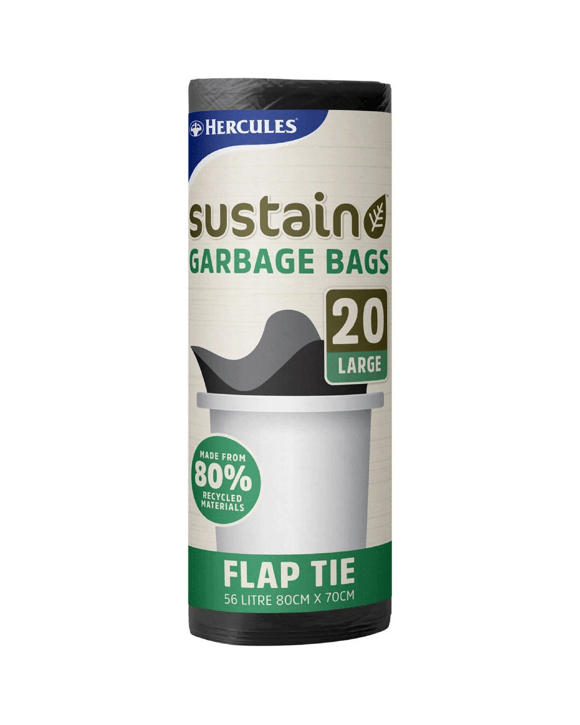 Hercules  Garbage Bags Large 56L 20 Pack