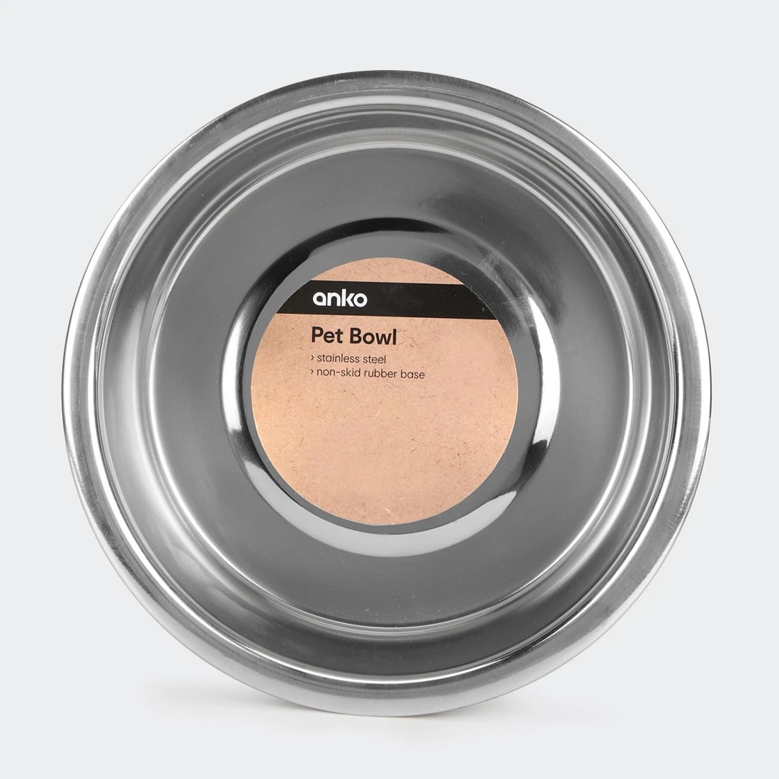 6 Pet Bowl Stainless Steel & Rubber - Large, 6 of 6