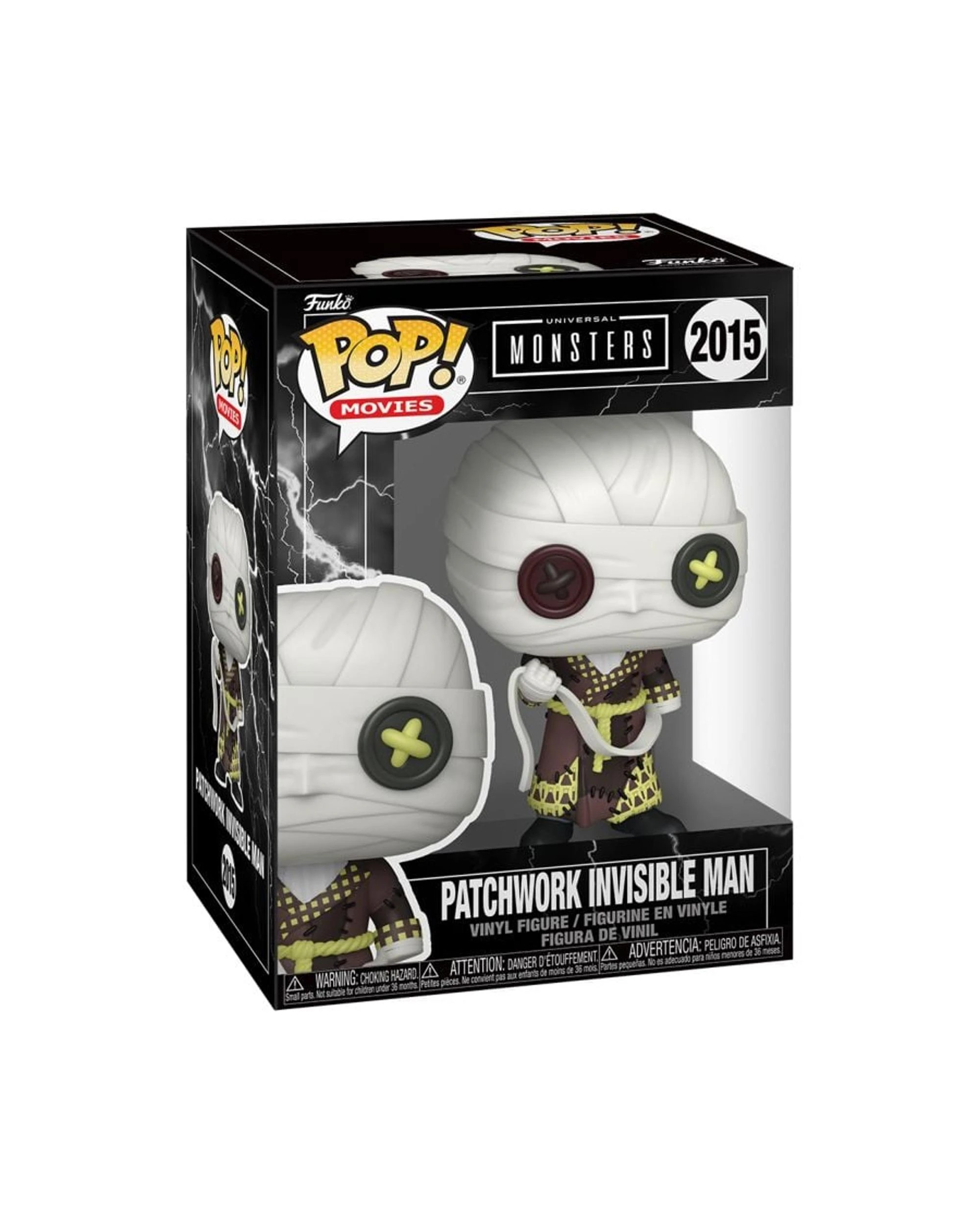 3 Universal Monsters Patchwork Invisible Man Funko POP! Vinyl, 3 of 3