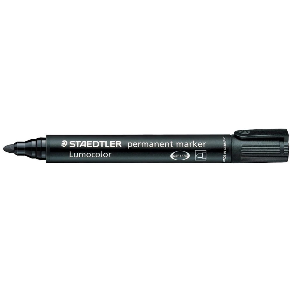 1 Staedtler Lumocolor 352 Permanent Marker Black, 1 of 5