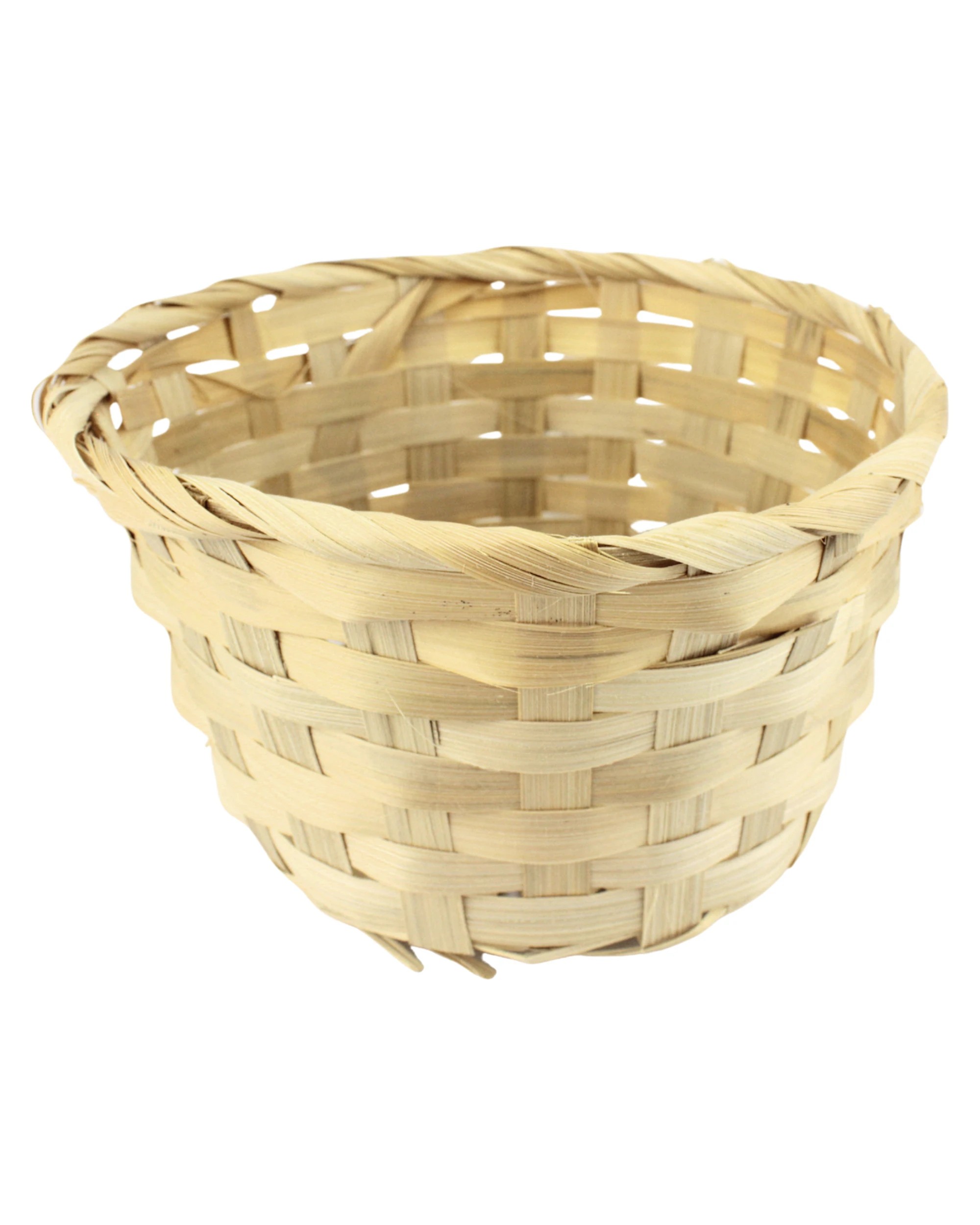 1 Party Maker Woven Medium Round Gift Basket 19.5cm - Natural, 1 of 2