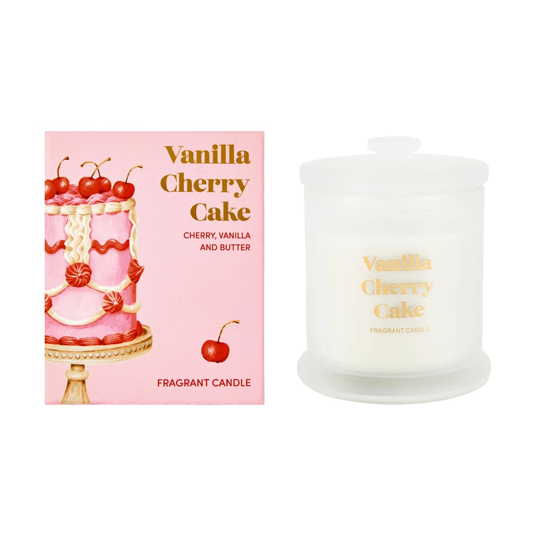 1 Vanilla Cherry Cake Fragrant Candle, 1 of 6