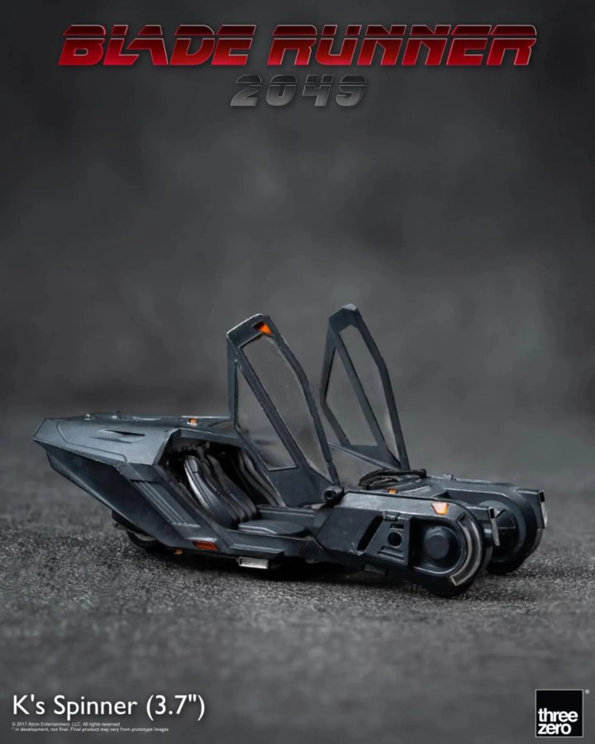 4 Threezero Blade Runner 2049 K'd Spinner 3.7 inch Replica Figure, 4 of 10