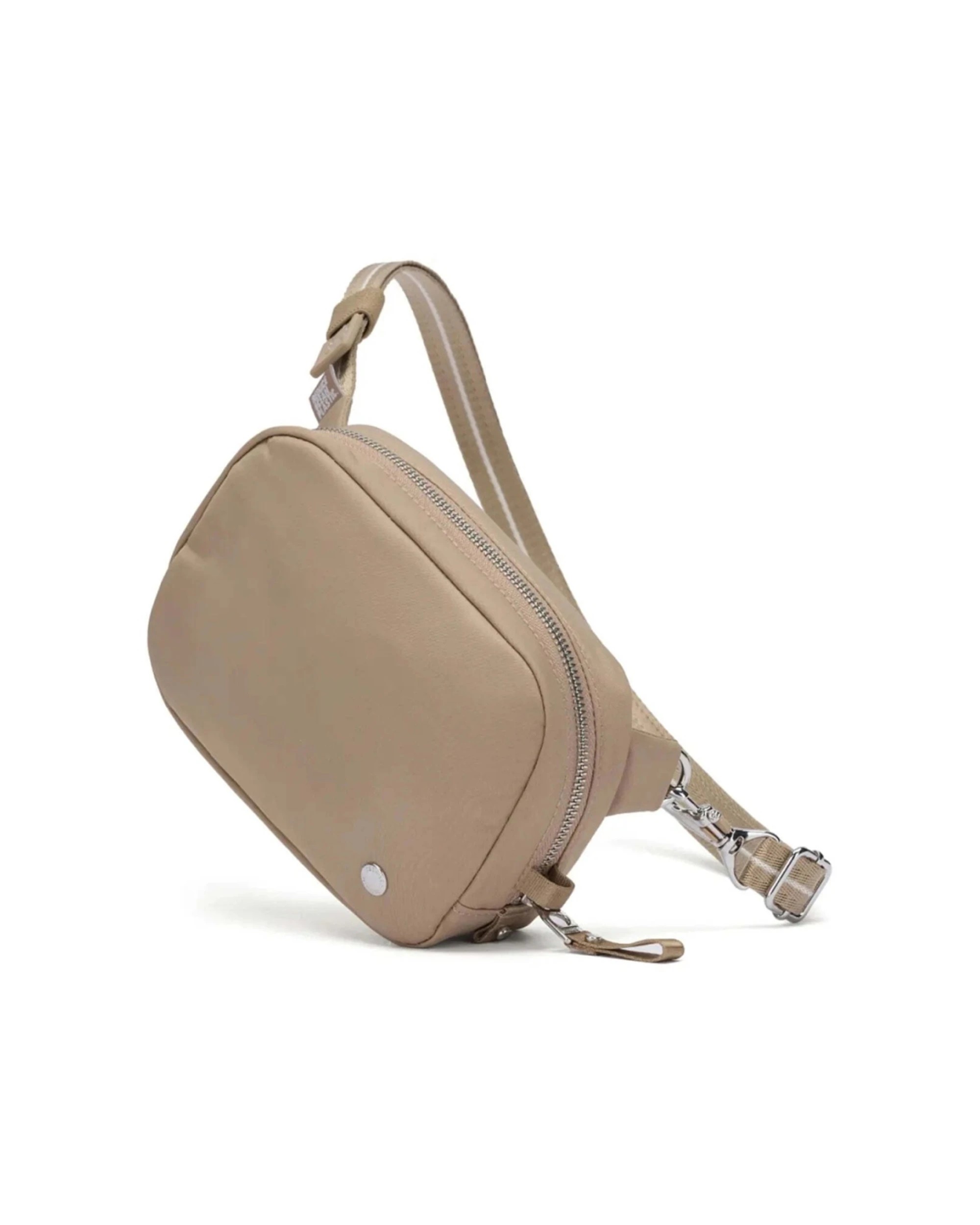 3 Pacsafe W Anti-Theft RFID Blocking Slashguard Micro Travel Sling Bag Taupe - Black, 3 of 7