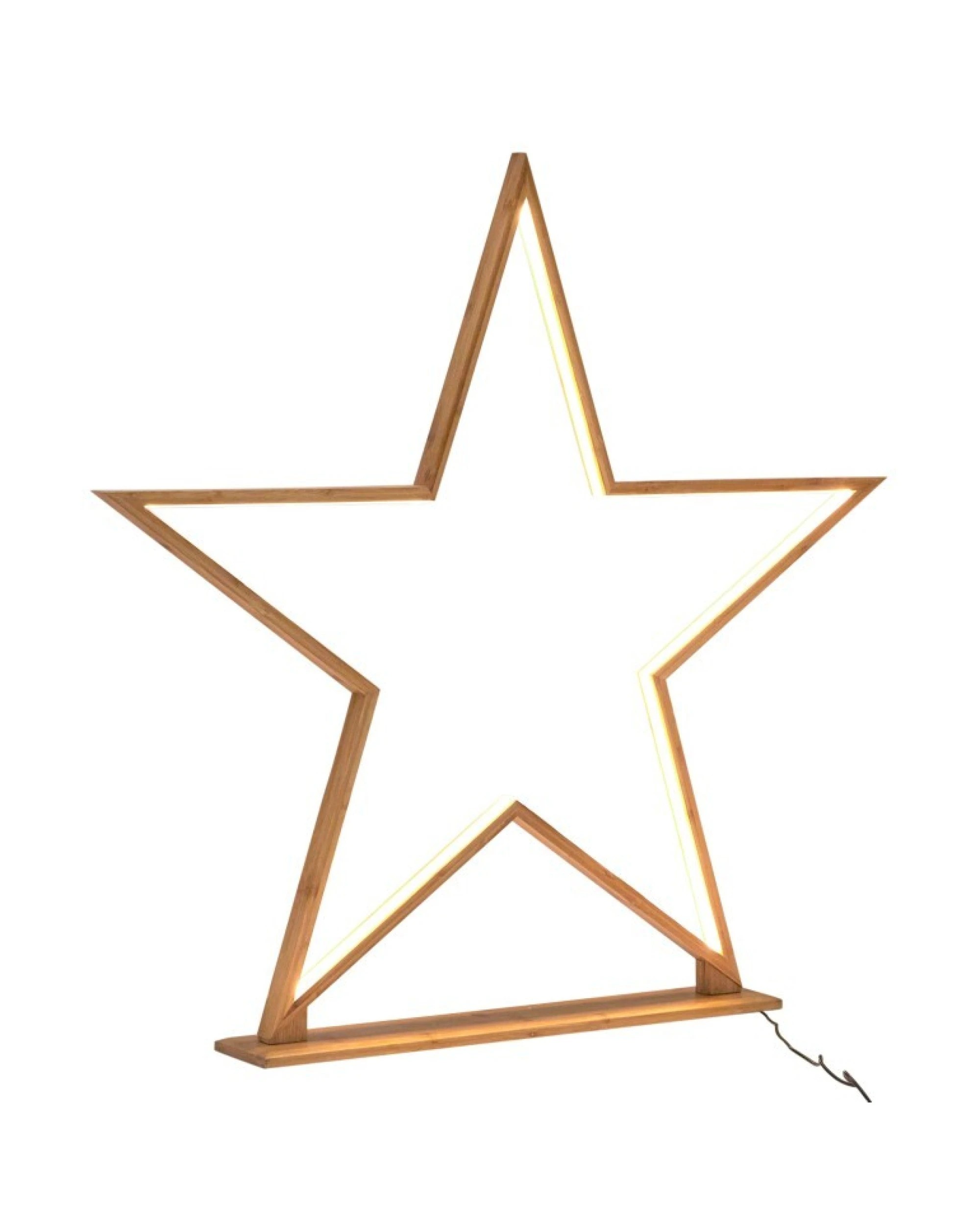 3 BR Home Bamboo Star Desk Lamp with LED Strip Lighting, 3 of 4