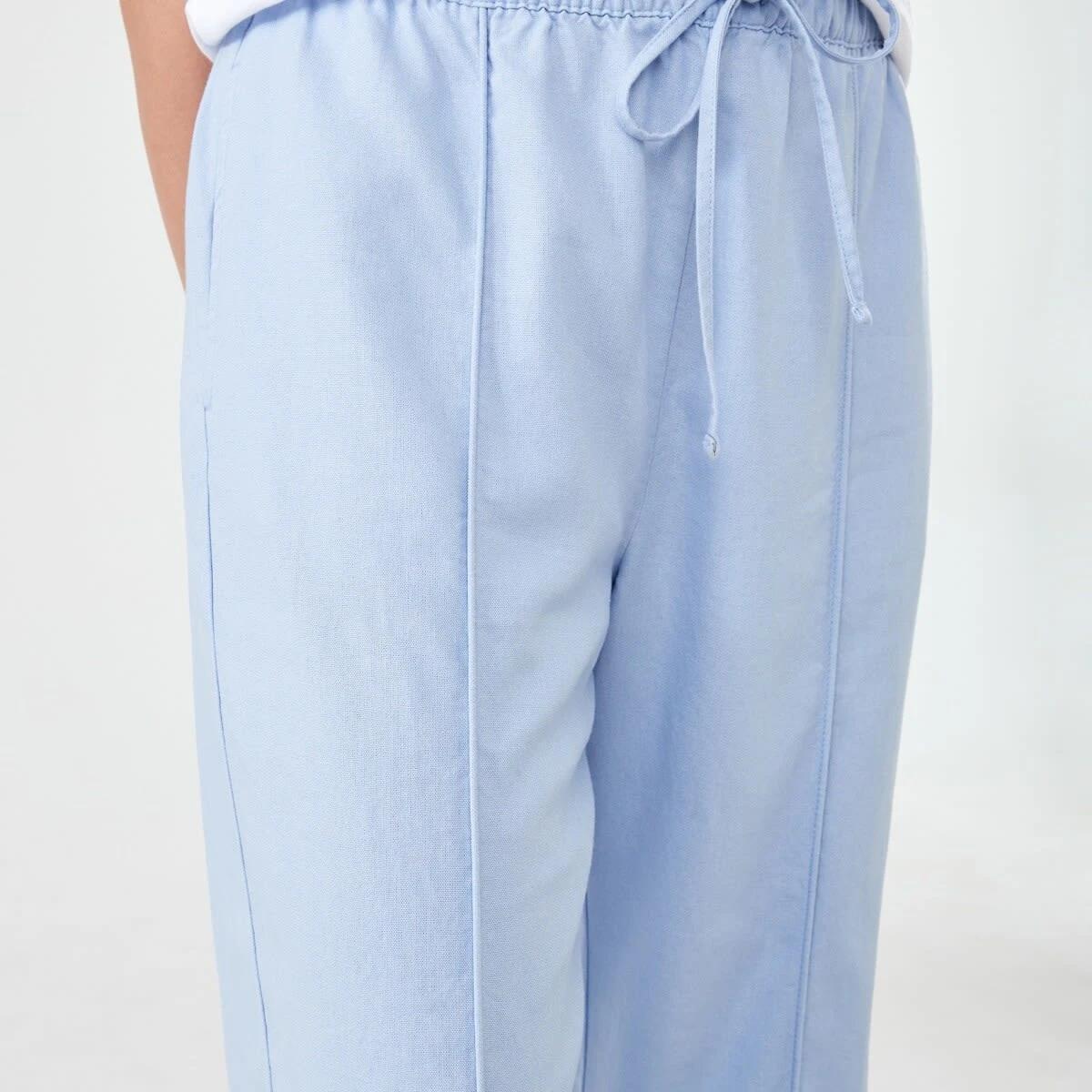 6 Textured Seam Front Pants BRUNI BLUE, 6 of 6