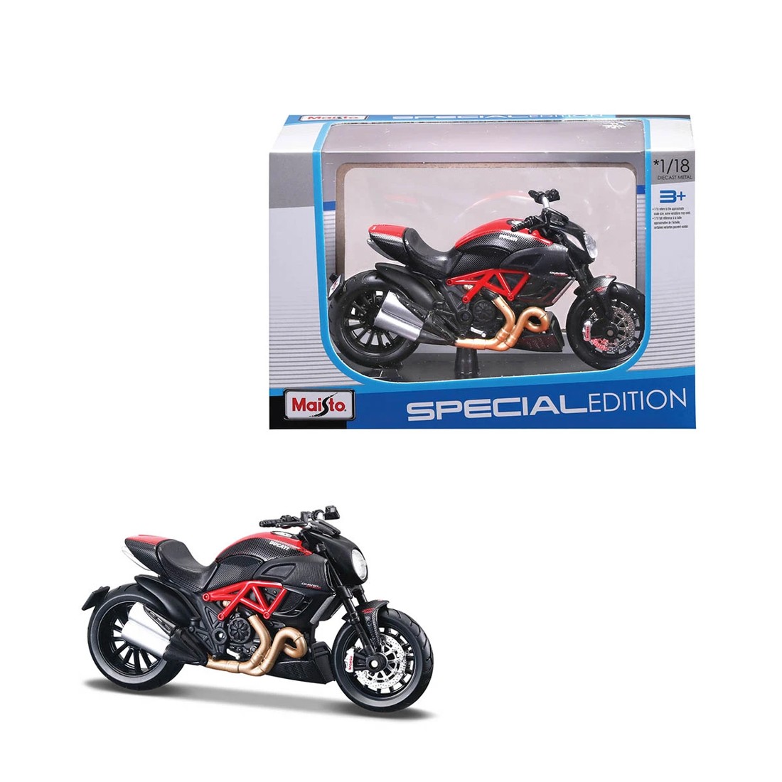 4 Maisto Special Edition 1/18 Die-cast Metal Motorbike Toy - Assorted, 4 of 9