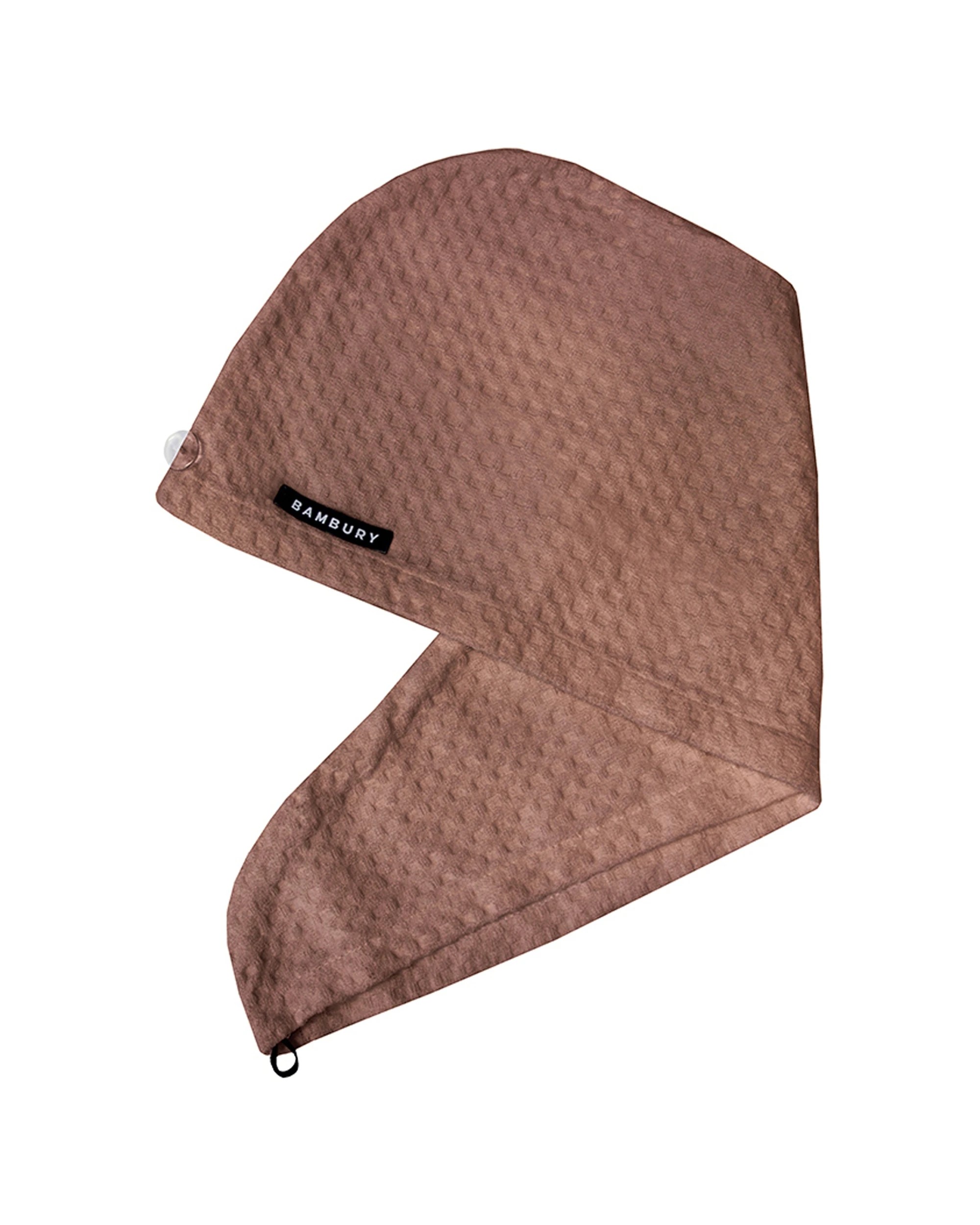 2 Bambury Home Living Matrix Microfibre Hair Wrap Woodrose Knitted 2PK - Pink, 2 of 4