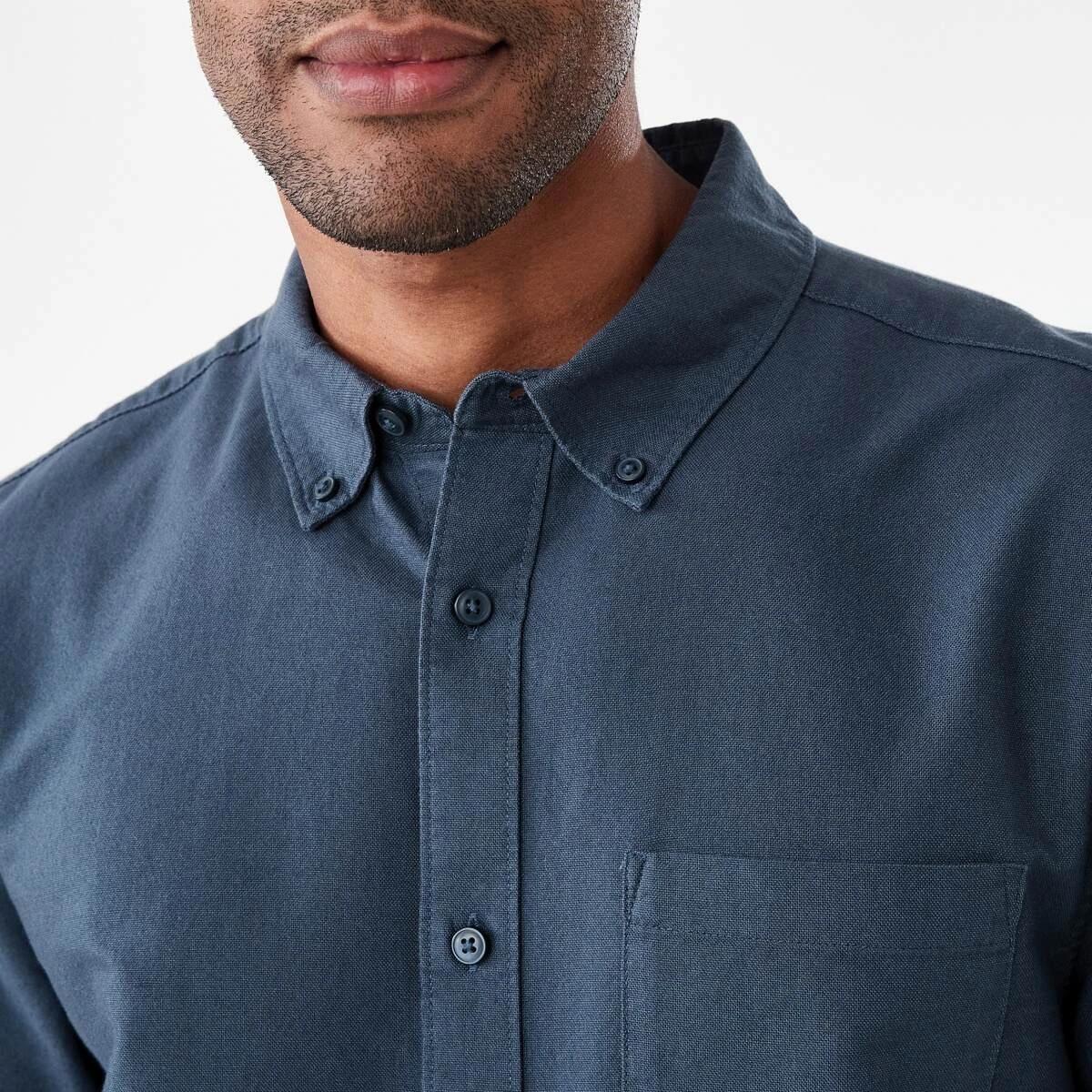 5 Long Sleeve Oxford Shirt BLUE NIGHTS, 5 of 7