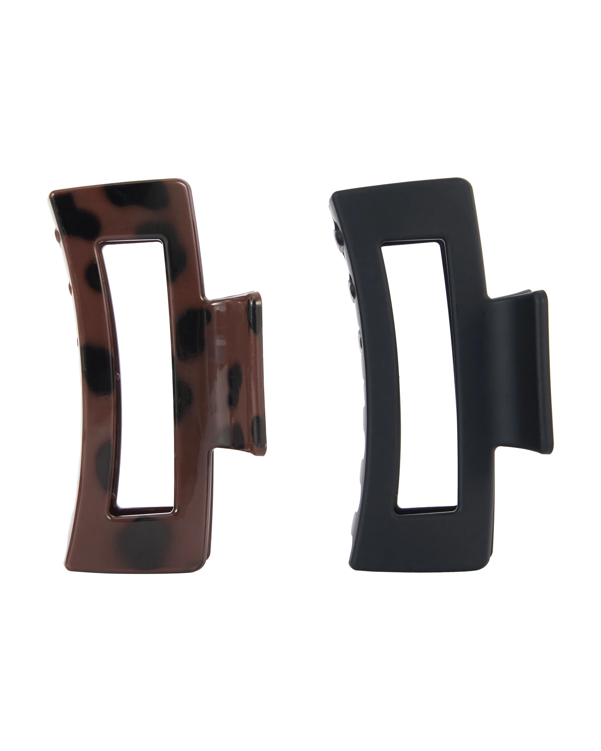 2 OXX Haircare 2 Piece Flexi Rectangle Claw Hair Clips, 2 of 3