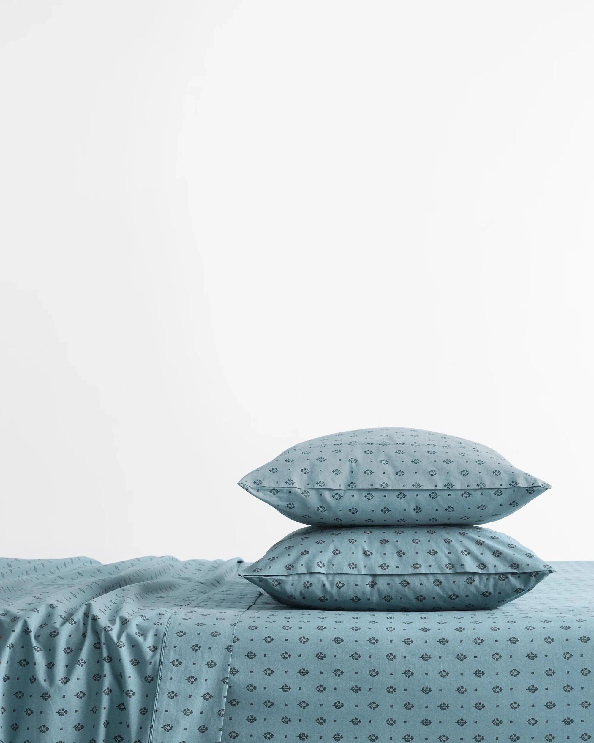 2 Target Amelia Australian Cotton Printed Sheet Set - Queen Bed - Blue, 2 of 4
