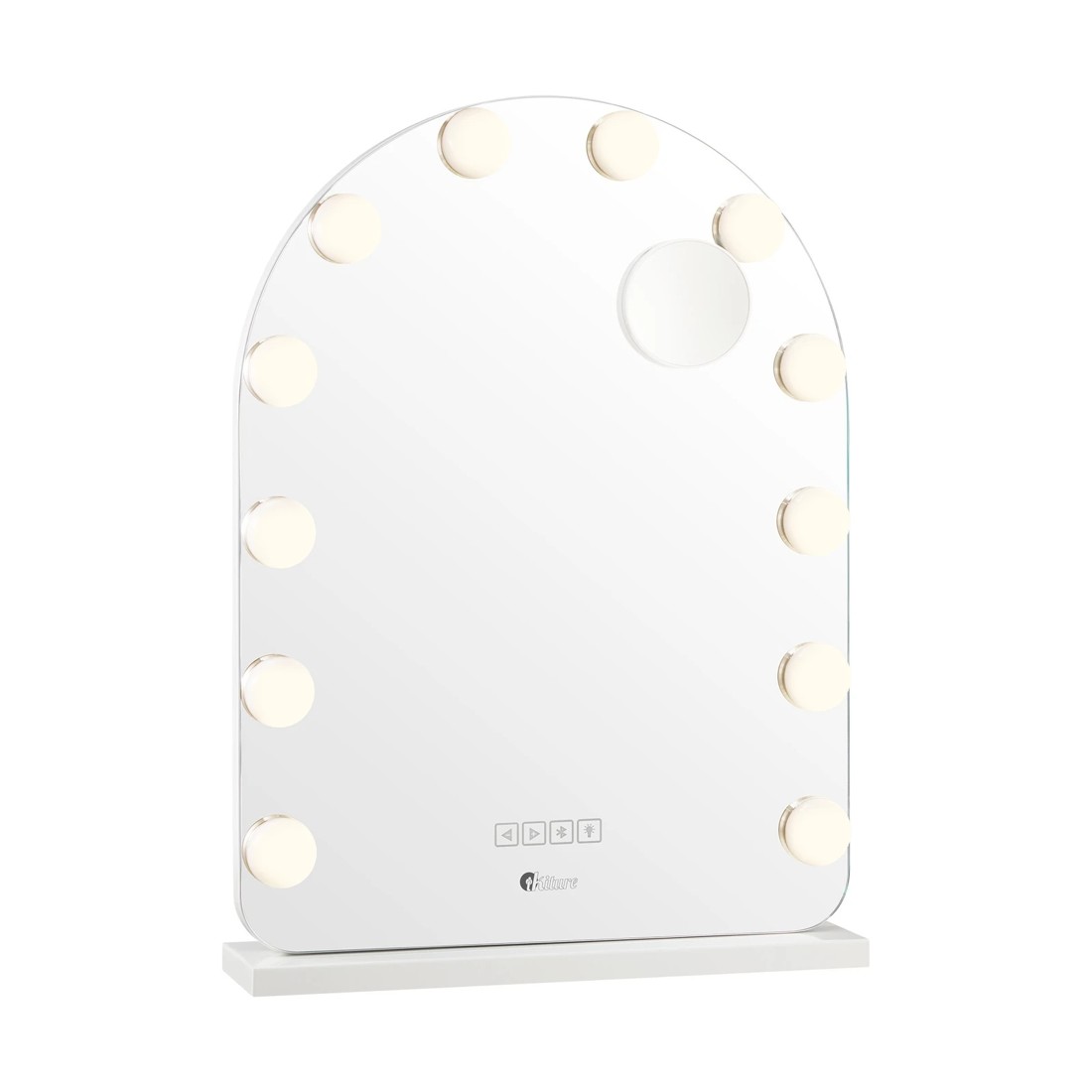 5 Oikiture Led Arched Makeup Mirror Bluetooth Hollywood 61x43cm Vanity Wall Mirrors
 - White, 5 of 7