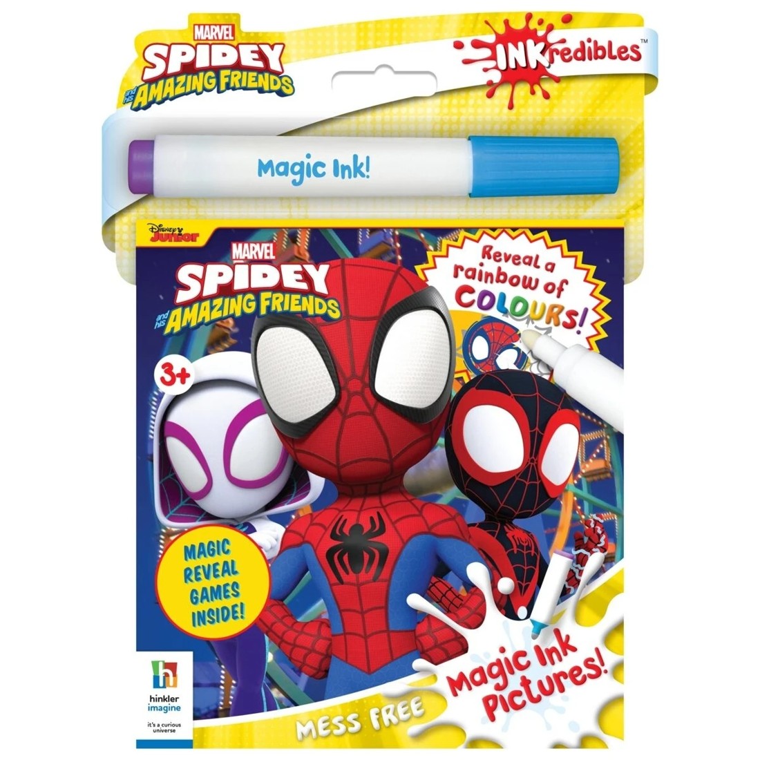 1 INKredibles Disney Junior Marvel Spidey and His Amazing Friends Magic Ink Pictures - Book, 1 of 5