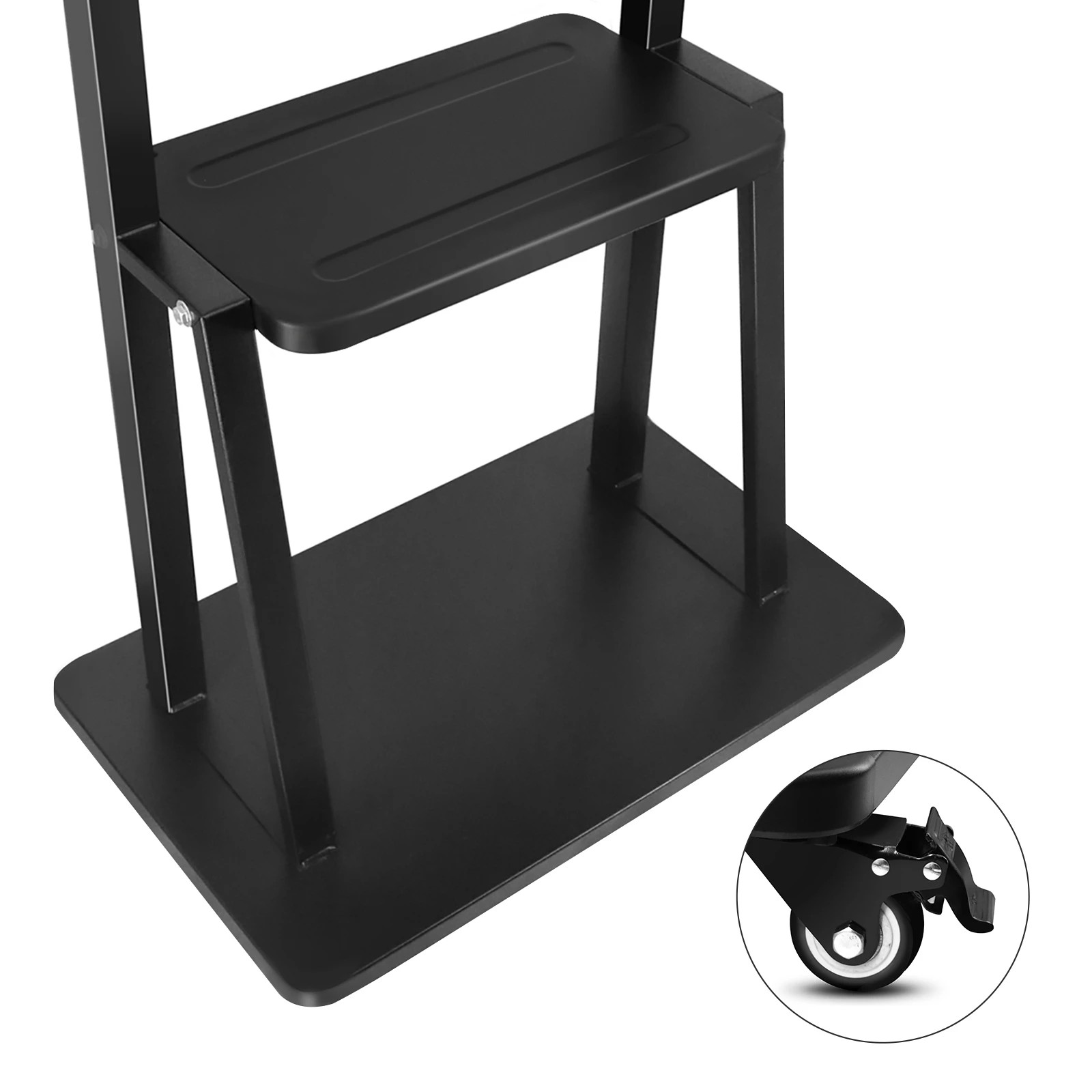 7 Ausway Mobile TV Screen Monitor Stand Mount Bracket Trolley 32-75 Inch, 7 of 7