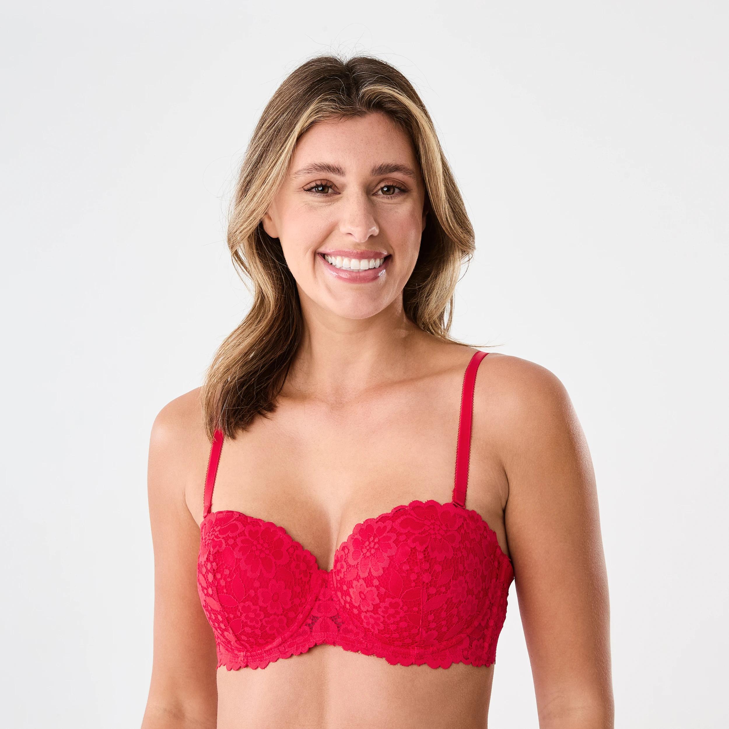2 Co-ordinated Balconette Bra STRAWBERRY, 2 of 9