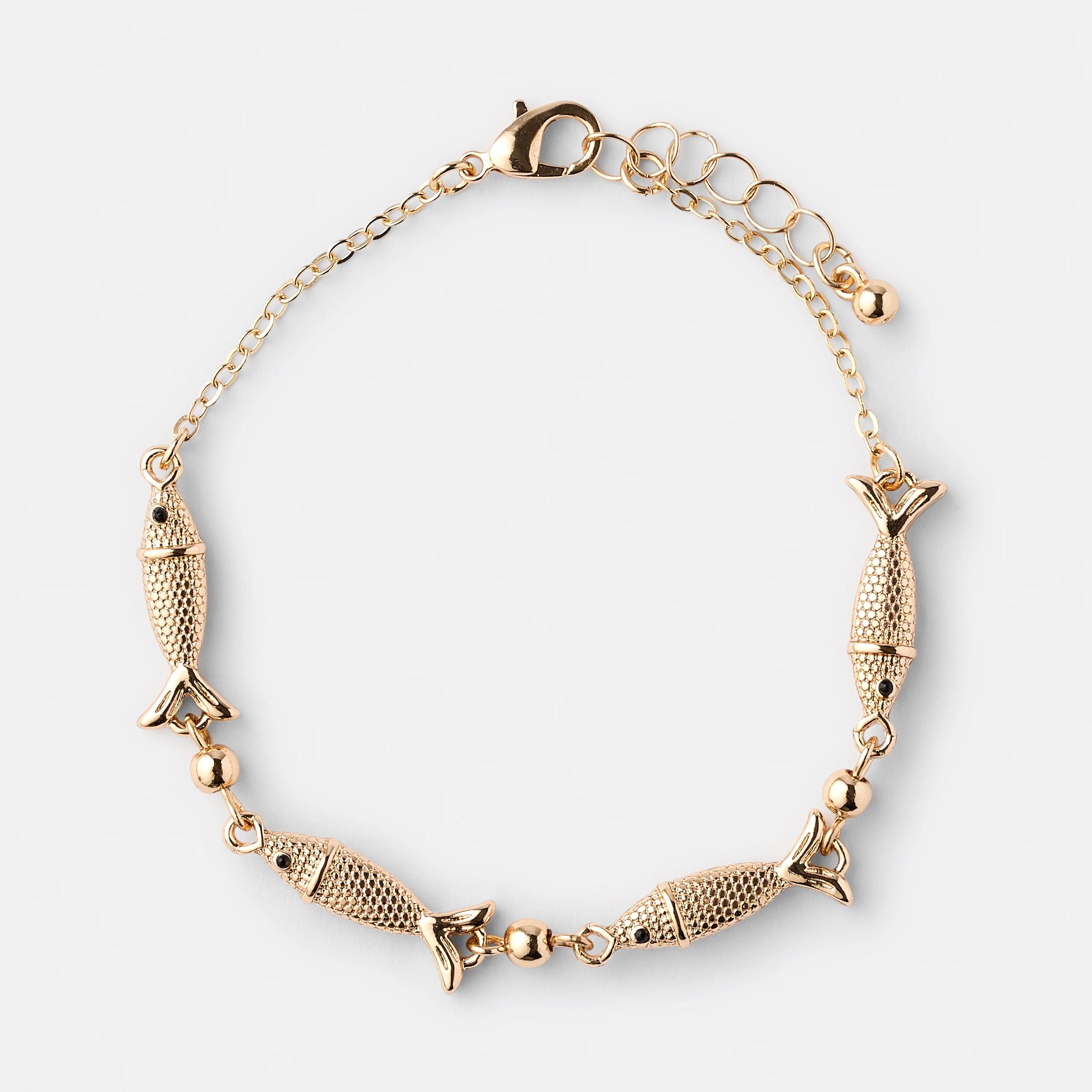 1 Fish Bracelet - Gold Tone Gold, 1 of 4