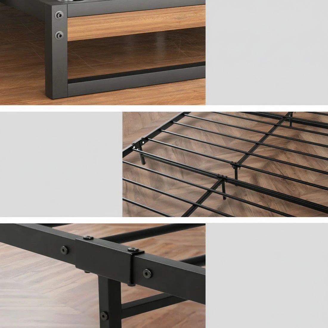 6 Artiss  Metal Bed Frame King Single Size Beds Platform with - Multi, 6 of 7