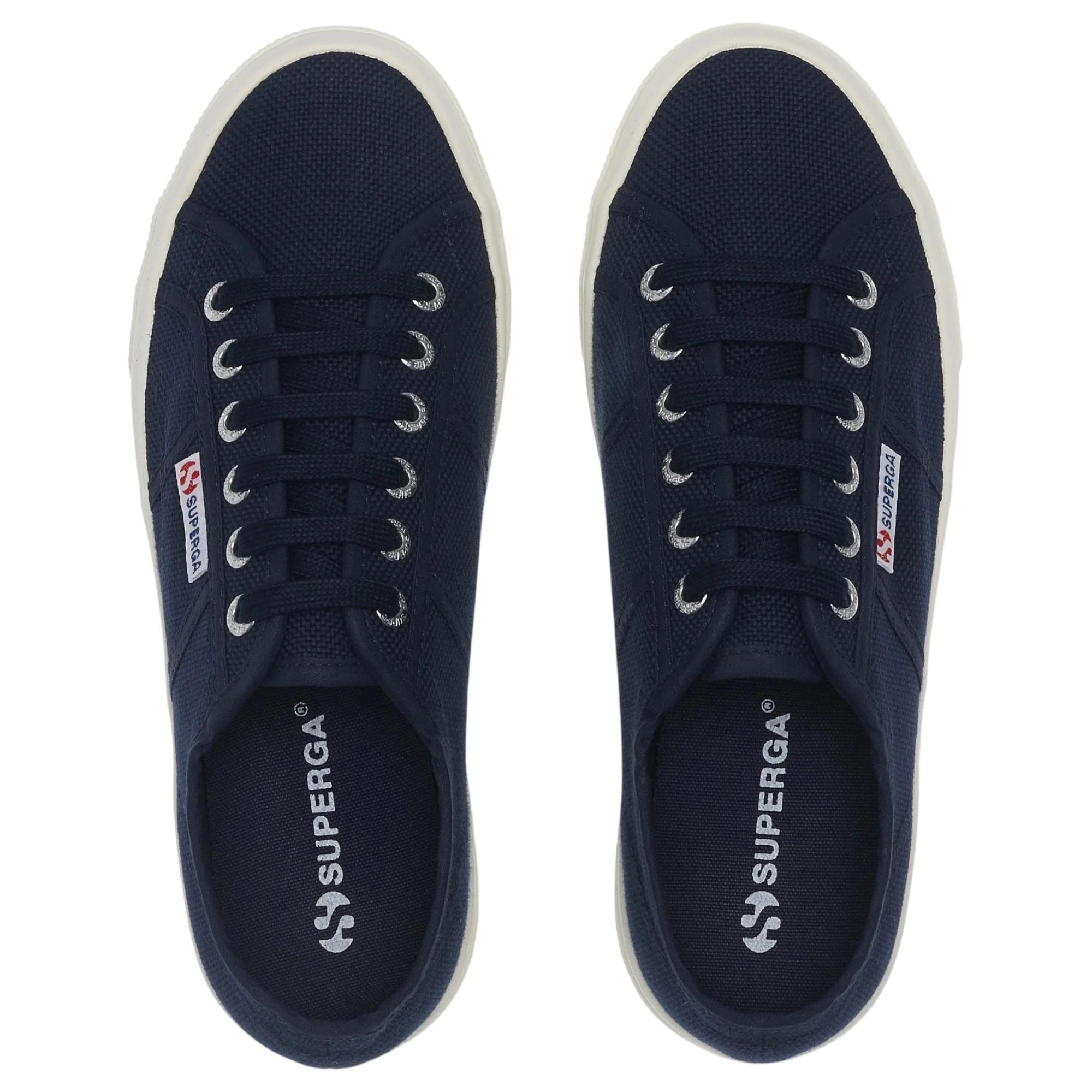 5 Superga Unisex 2740 Platform Navy Casual Shoes NAVY, 5 of 5