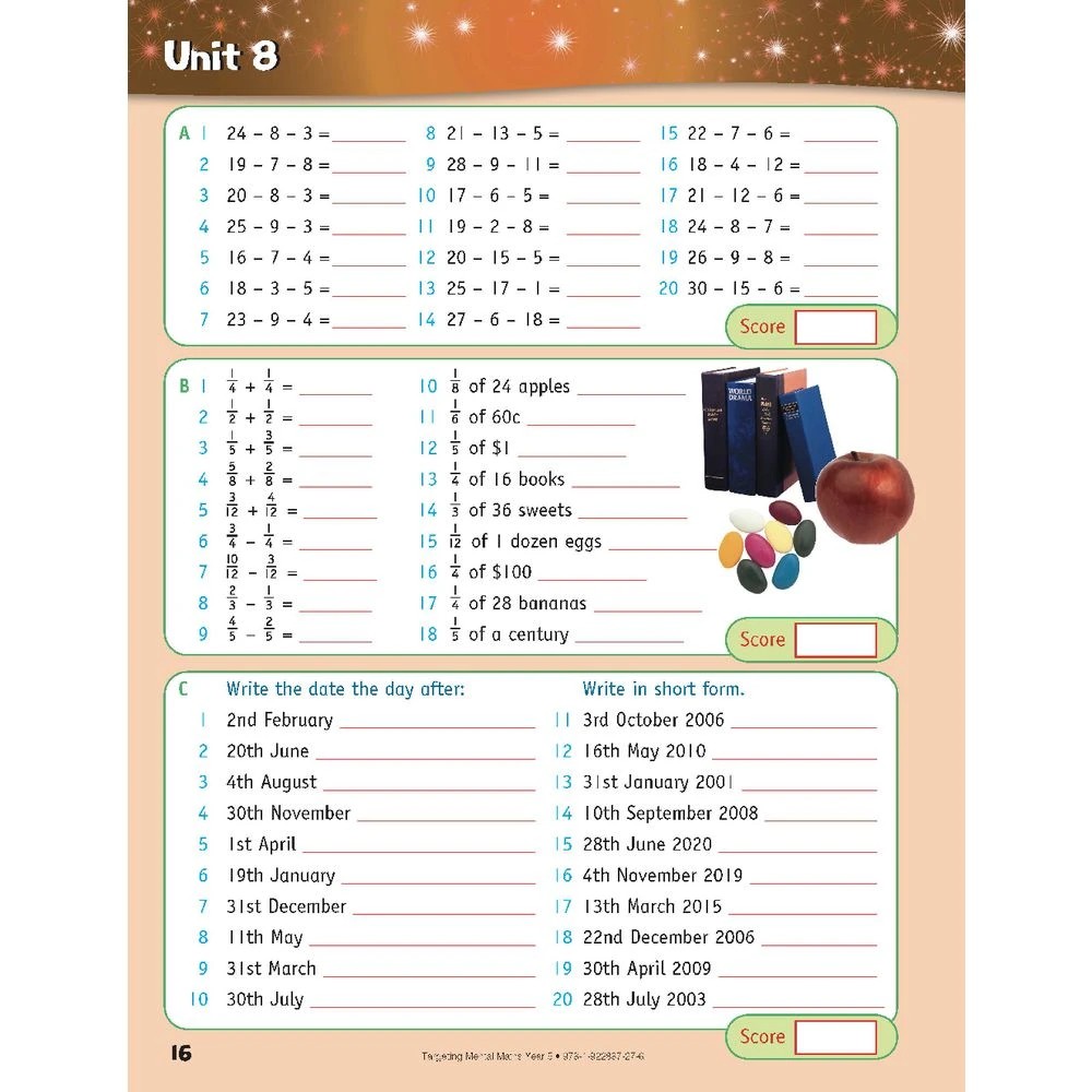 6 Targeting Mental Maths Year 5 2022 Edition, 6 of 10