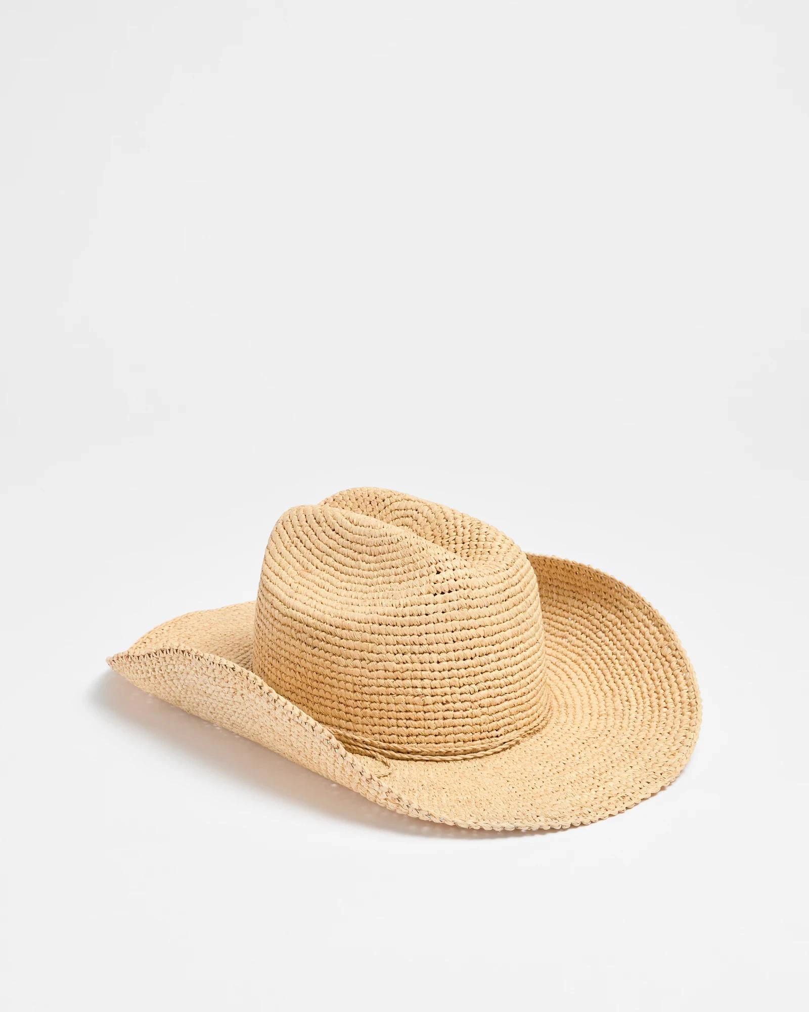 1 Target Packable Raffia Cowboy Hat NEUTRAL, 1 of 3