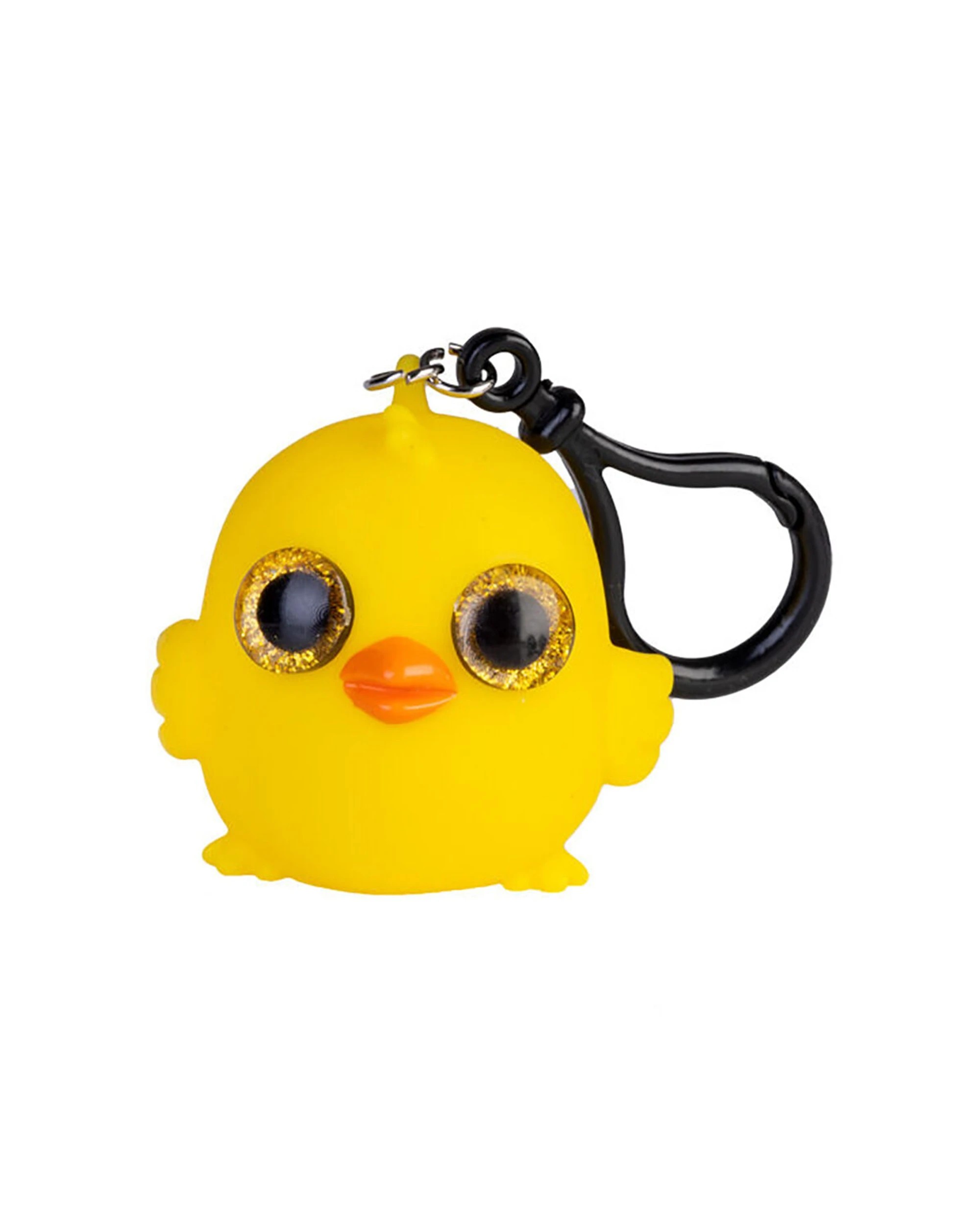 1 MDI Eye Popping Keychain Chick Squeeze Fidget Toy 5.4x5.2cm - Yellow, 1 of 3