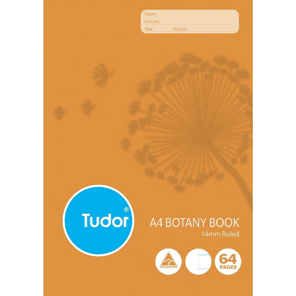 2 Tudor A4 55gsm 14mm Ruled Botany Book 64 Page, 2 of 3