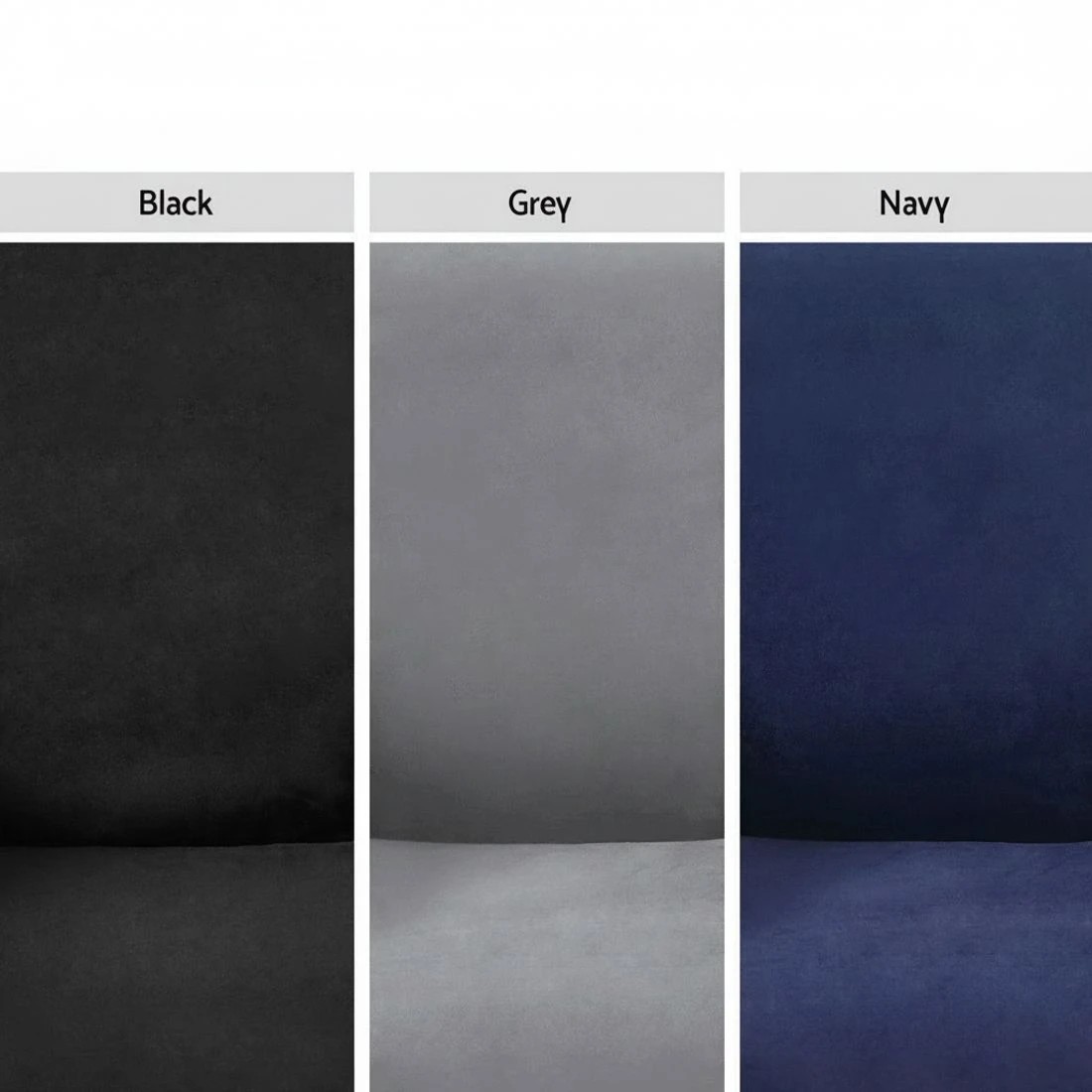 4 Artiss Recliner Chair Covers 1 Seater Velvet - Grey, 4 of 5