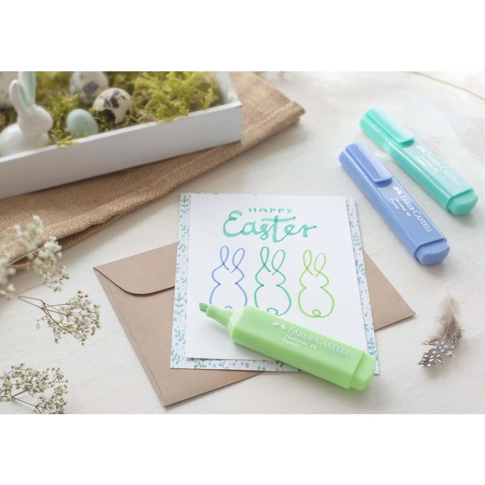7 Faber-Castell Textliner Ice Highlighter Pastel Turquoise, 7 of 9
