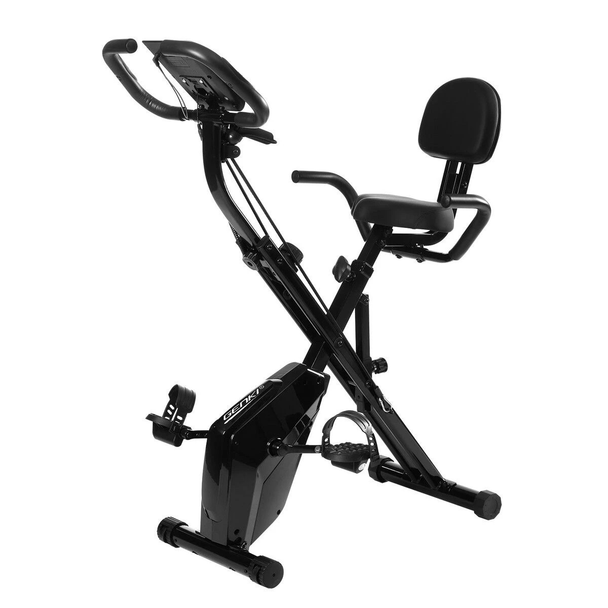1 Genki Exercise Bike 4in1 Foldable Bicycle Home Gym Equipment - Black, 1 of 1