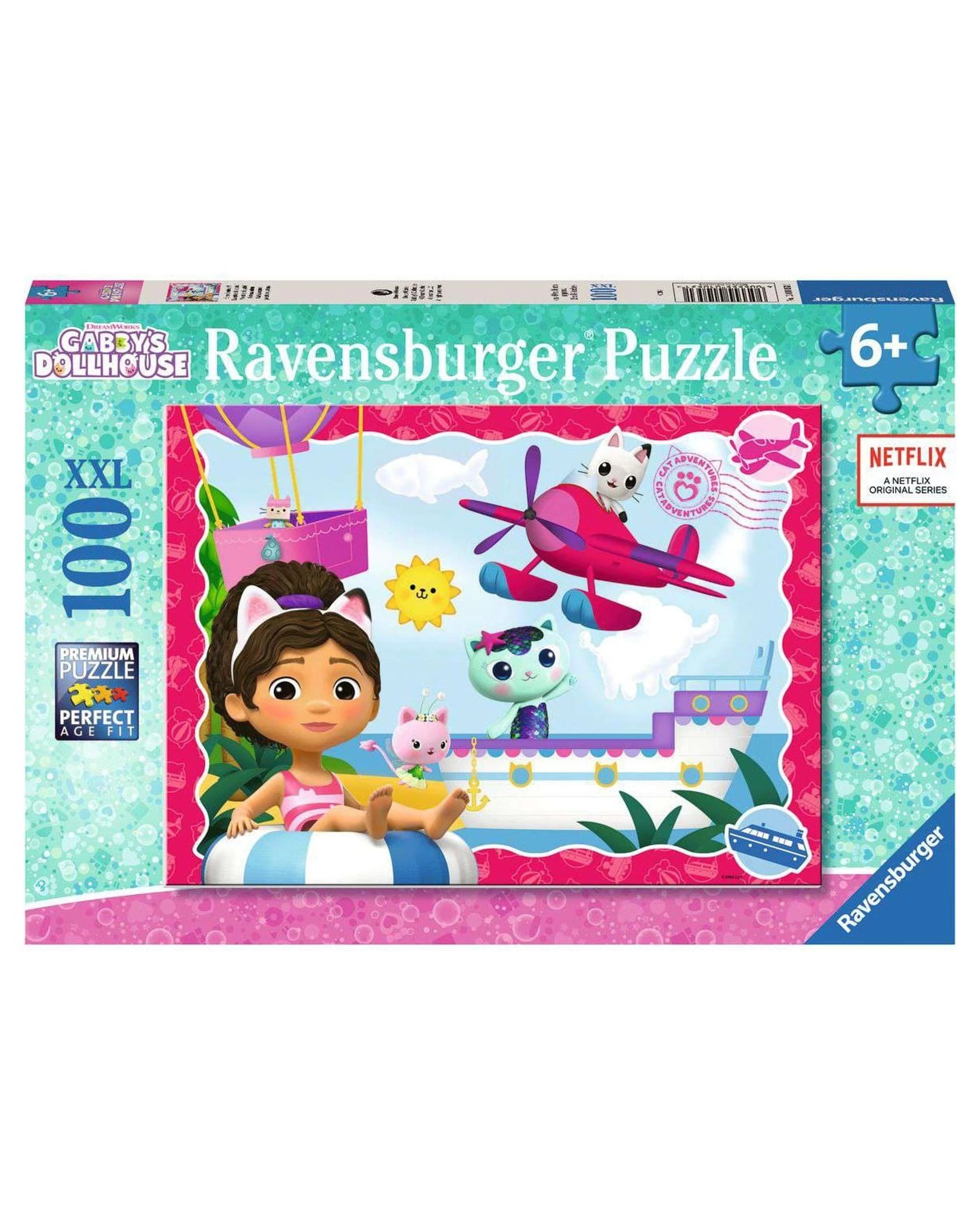 1 Ravensburger Gabby's Dollhouse Cat Adventures 100 XXL Piece Jigsaw Puzzle, 1 of 1