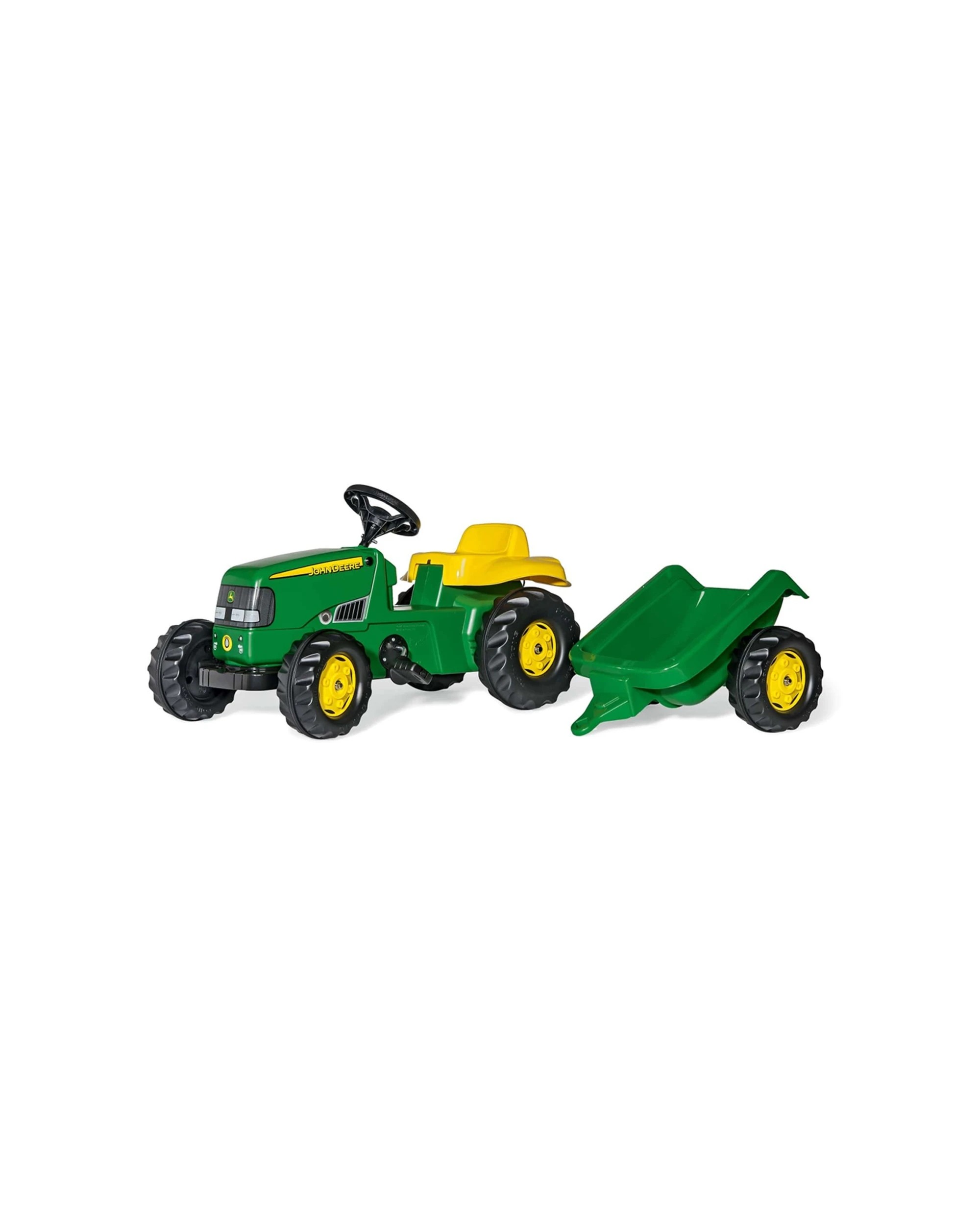 1 John Deere Classic Ride On Toy Tractor 134cm Outdoor With Trailer Kids 3 Years Plus - Green, 1 of 3
