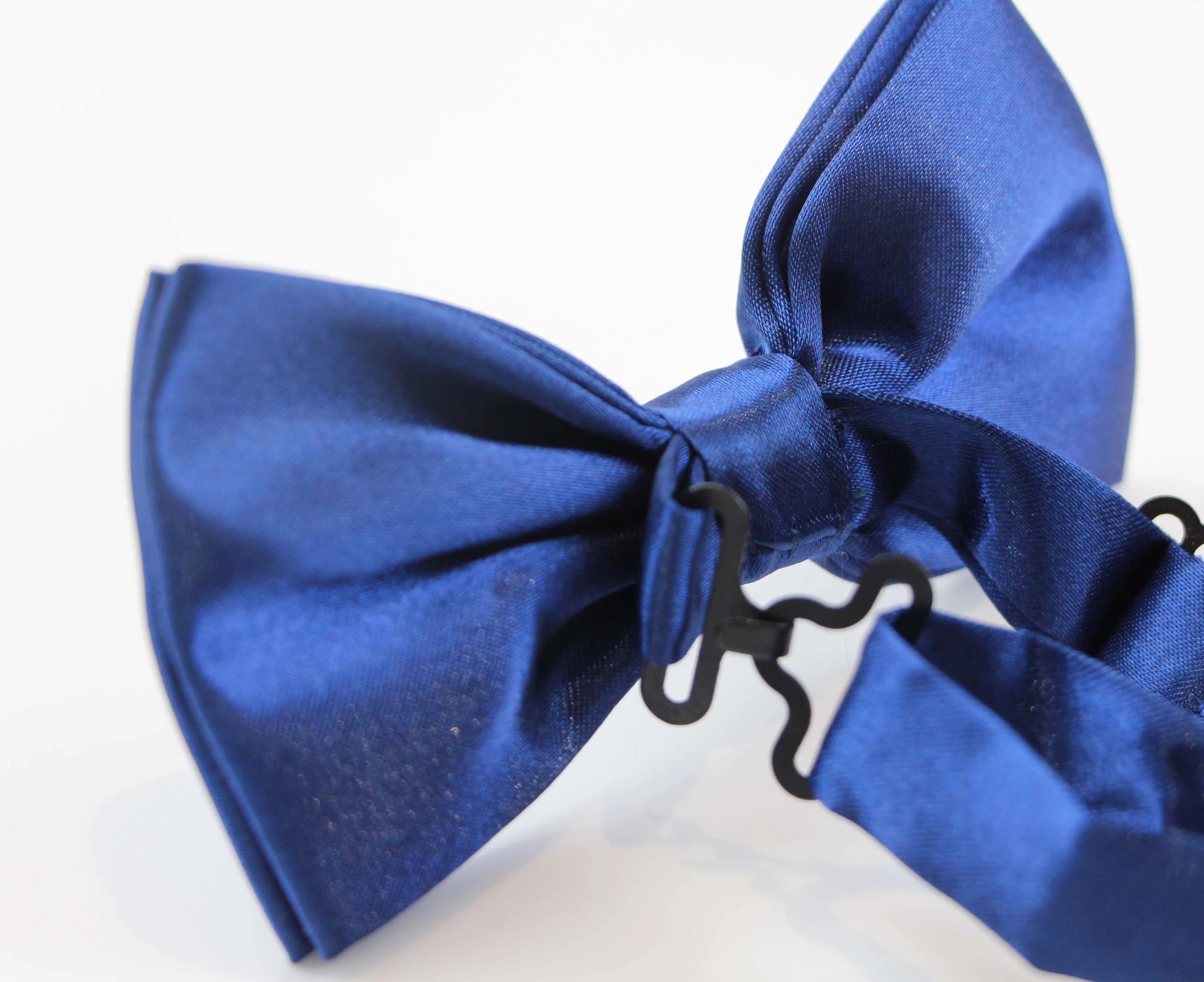 5 Zasel Mens Blue Solid Plain Colour Bow Tie - Blue, 5 of 8