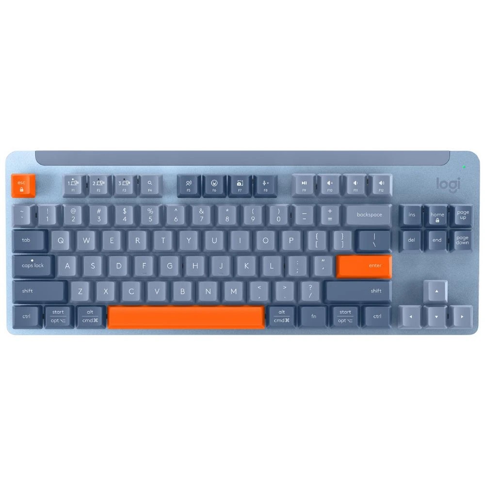 1 Logitech K855 TKL Wireless Mechanical Keyboard Blue Grey, 1 of 6