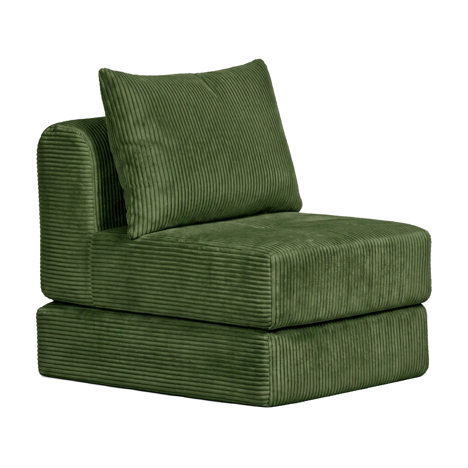 1 Advwin Stackable Sofa Lounger 2-in-1 Convertible Lounger Chair - Green, 1 of 4