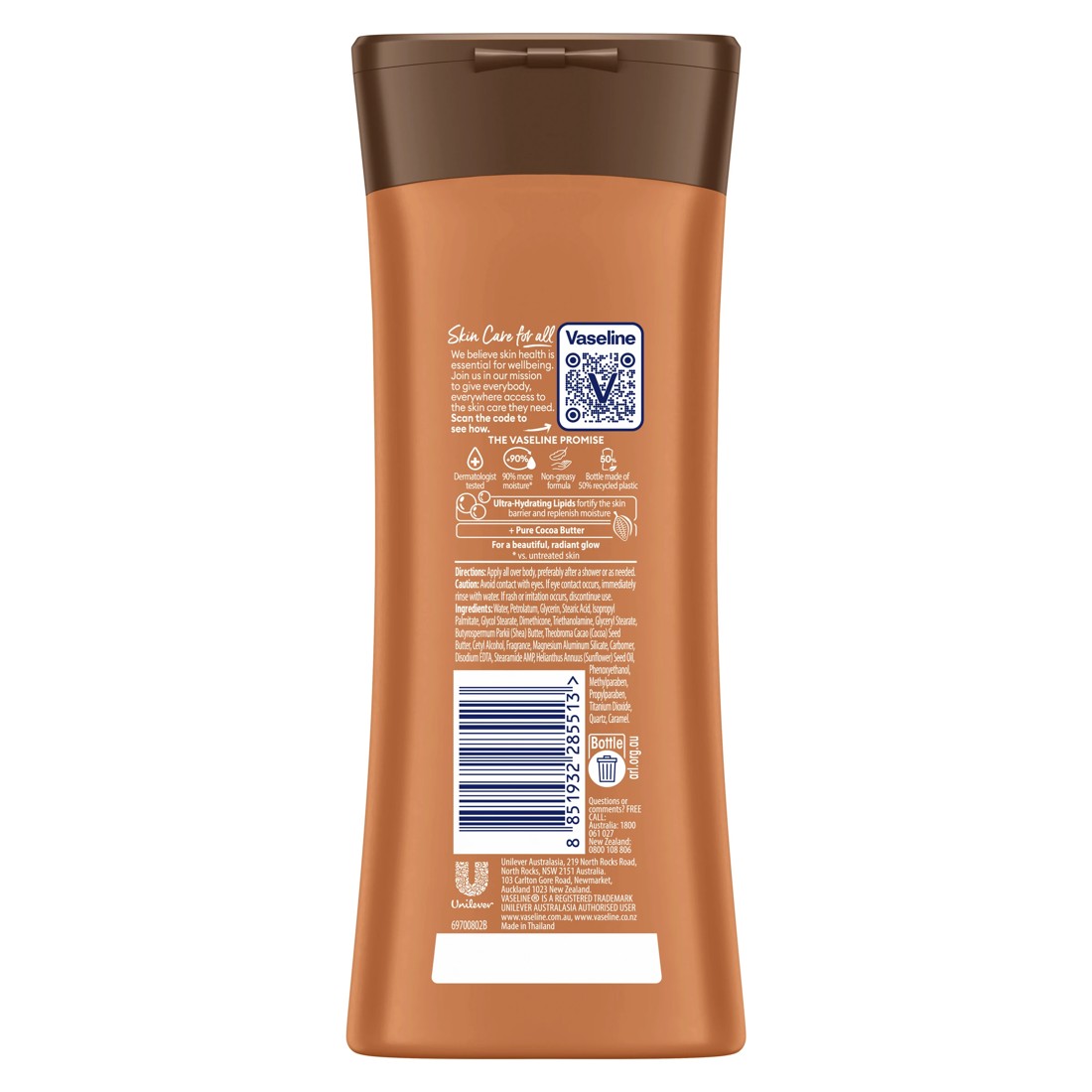2 Vaseline Intensive Care Cocoa Glow 48H Moisture Body Lotion 225ml - Ultra Hydrating Lipids, 2 of 5