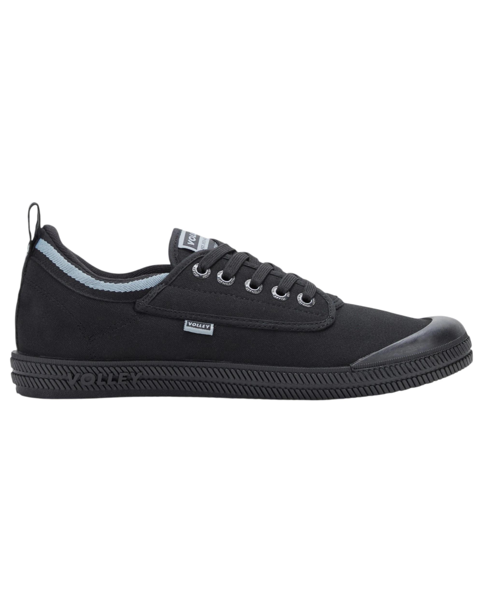 1 Volley Dunlop s International Low Canvas Casual Mens Shoes - White/Light Grey BLACK/DARK GREY INTERNATIONAL LOW, 1 of 6